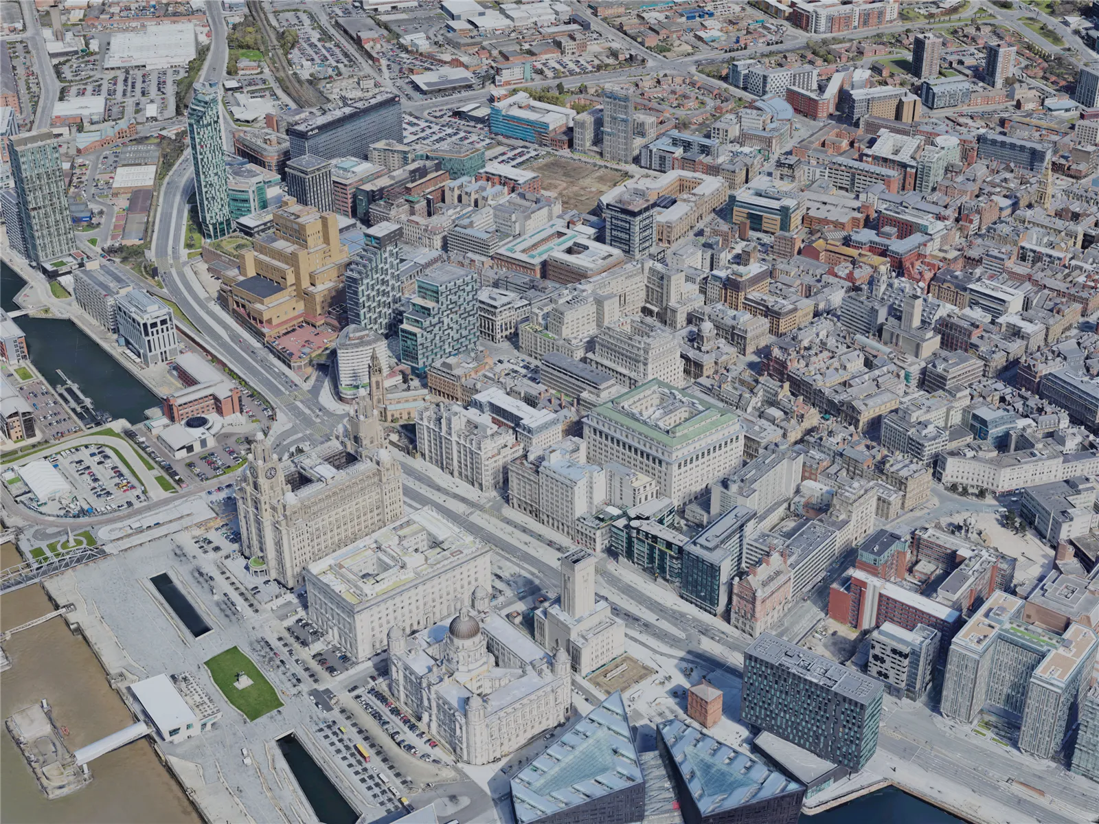 Liverpool City, UK (2023) 3D Model