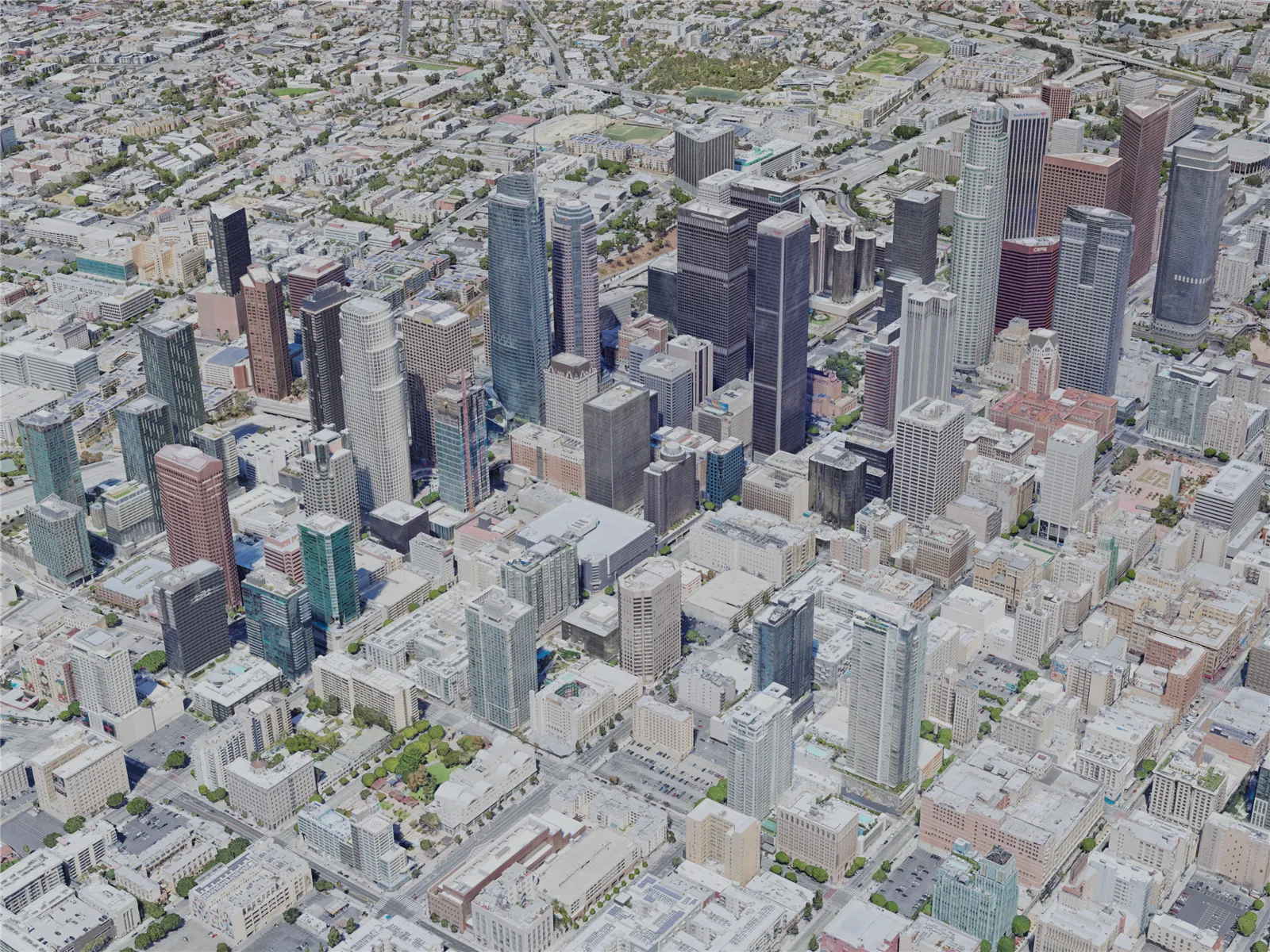 Los Angeles City, USA (2022) 3D Model