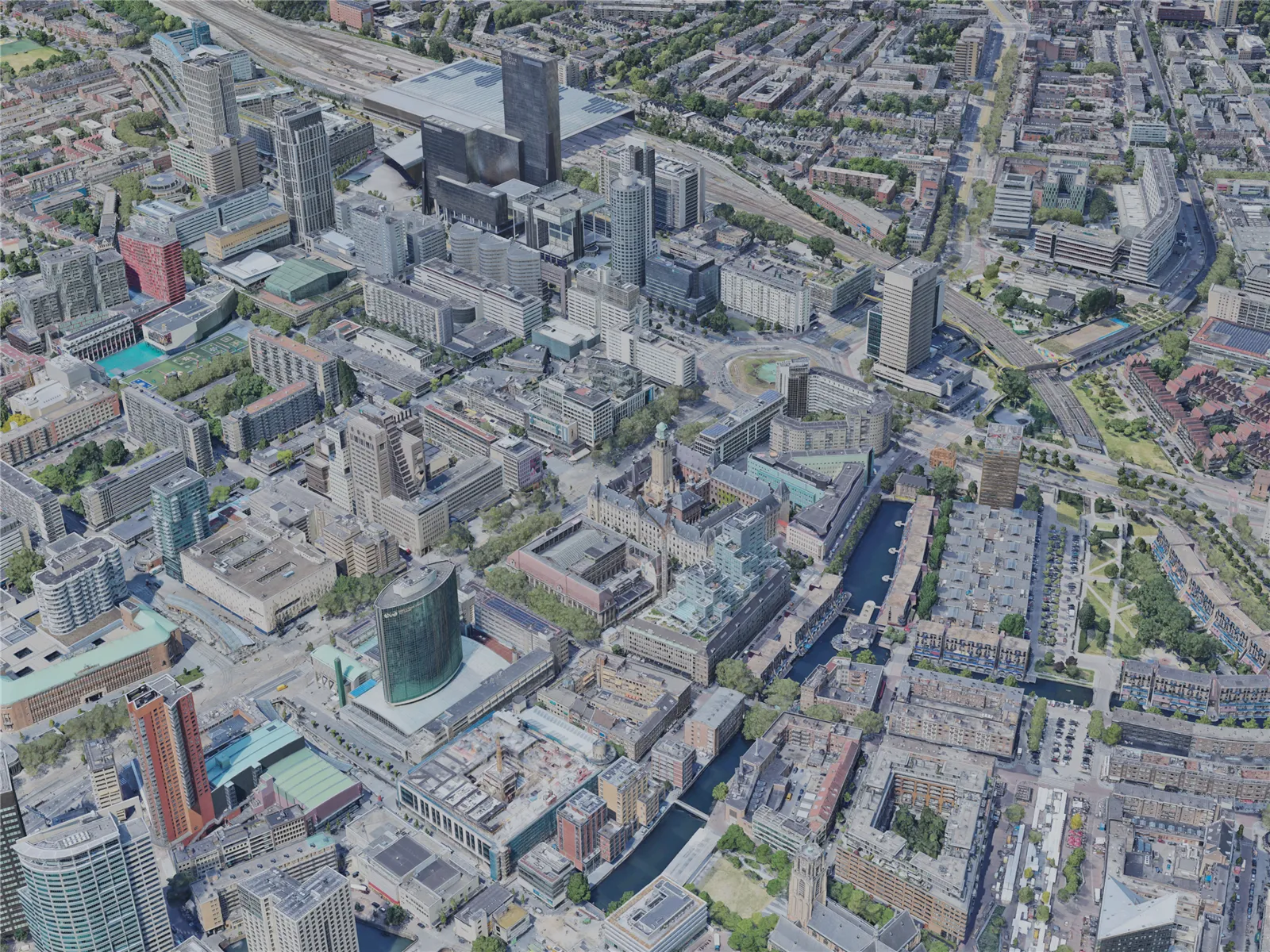 Rotterdam City, Netherlands (2023) 3D Model