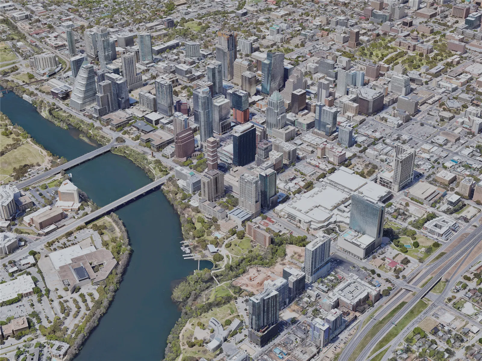 Austin City, TX, USA (2023) 3D Model