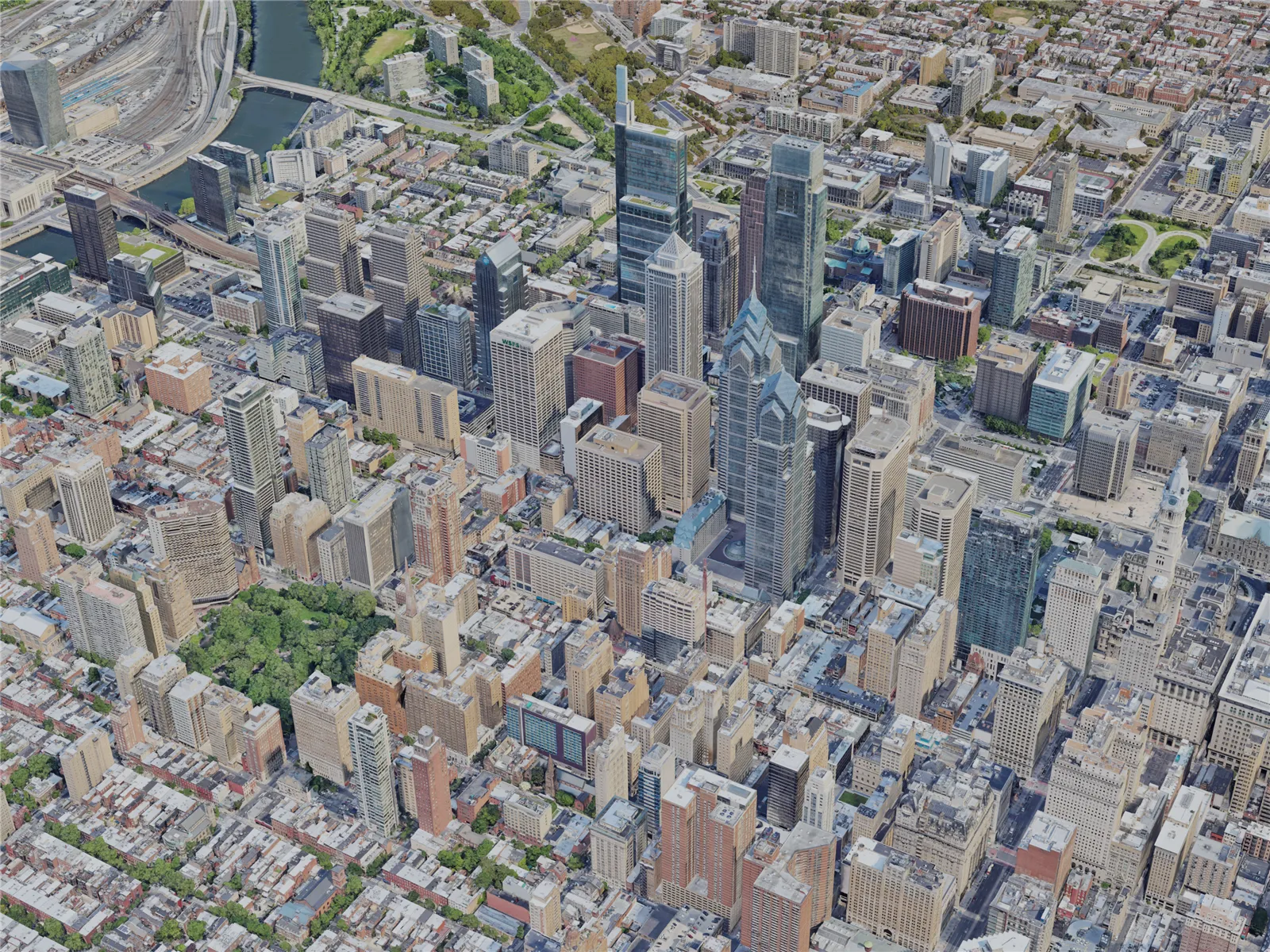 Philadelphia City, USA (2023) 3D Model