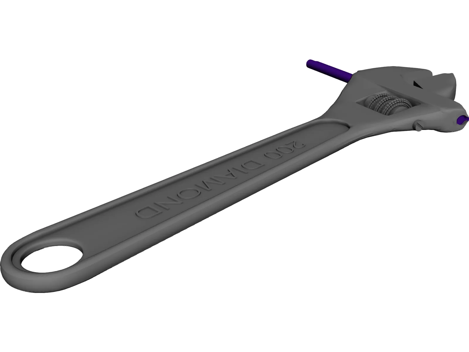 Adjustable Wrench 3D Model