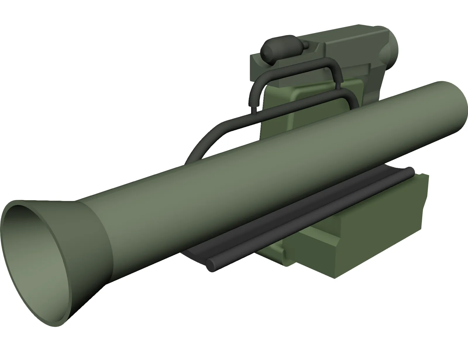 MILAN Anti-Tank Missile 3D Model