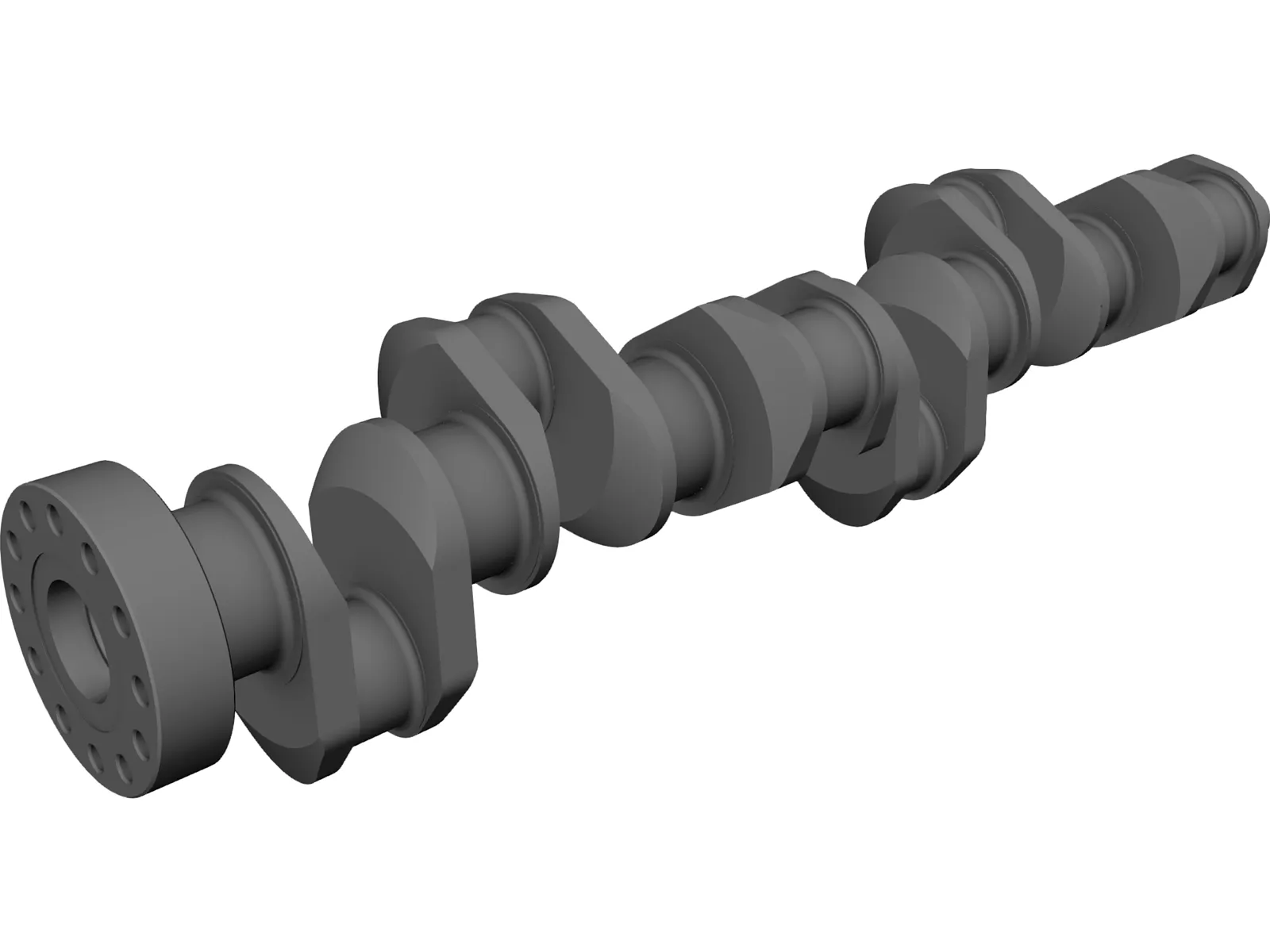 Crankshaft Cummins Diesel 3D Model