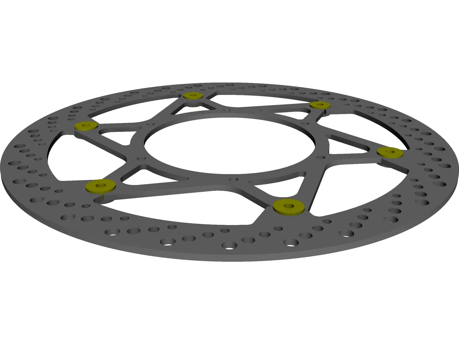 Magura Disc 320mm Complete Right Side 3D Model