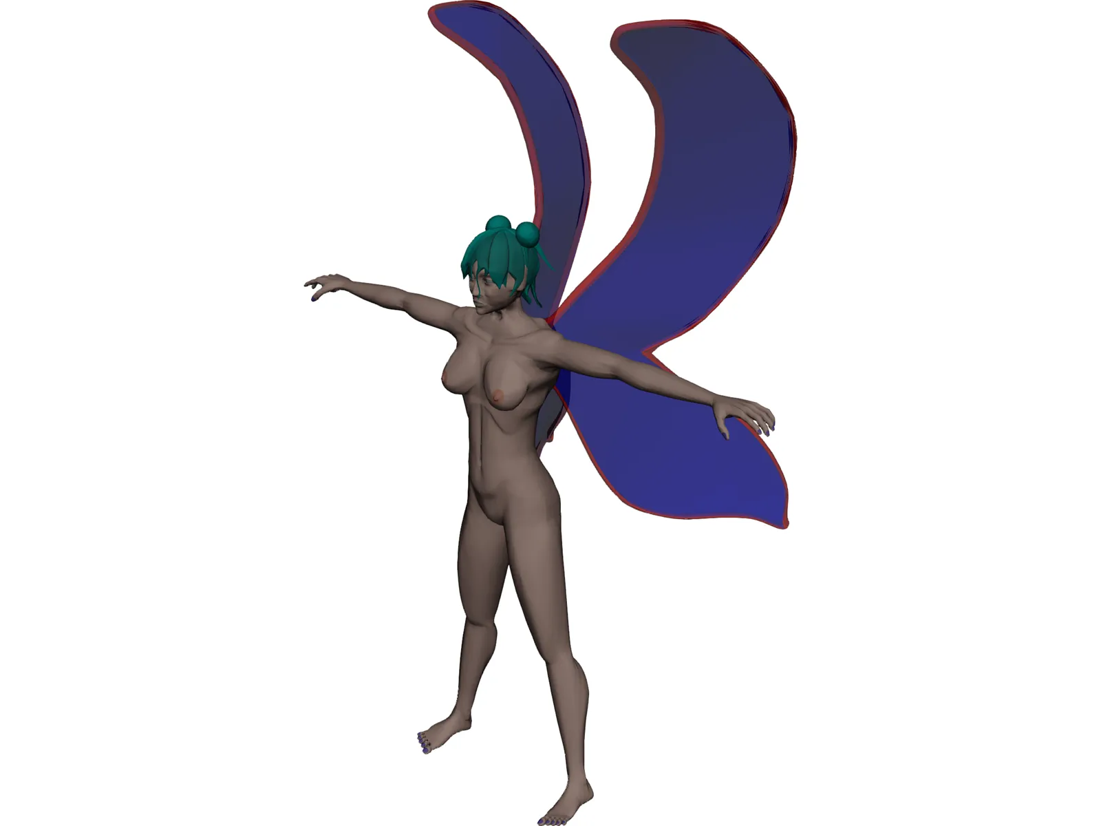 Wood Fairy 3D Model