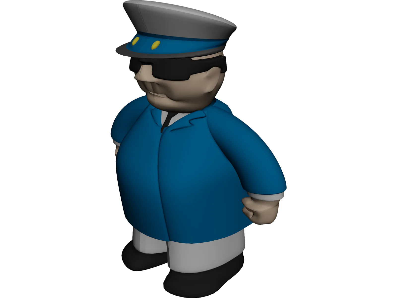 Captain 3D Model