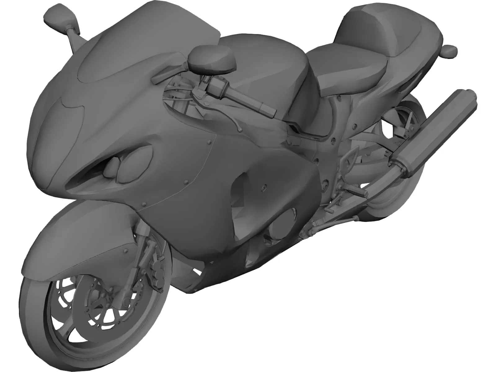 Suzuki Hayabusa 3D Model