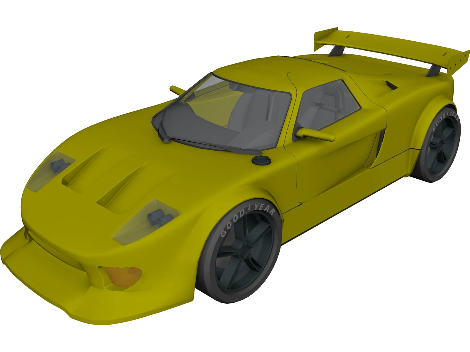 Ford GT 40 [Tuned] 3D Model