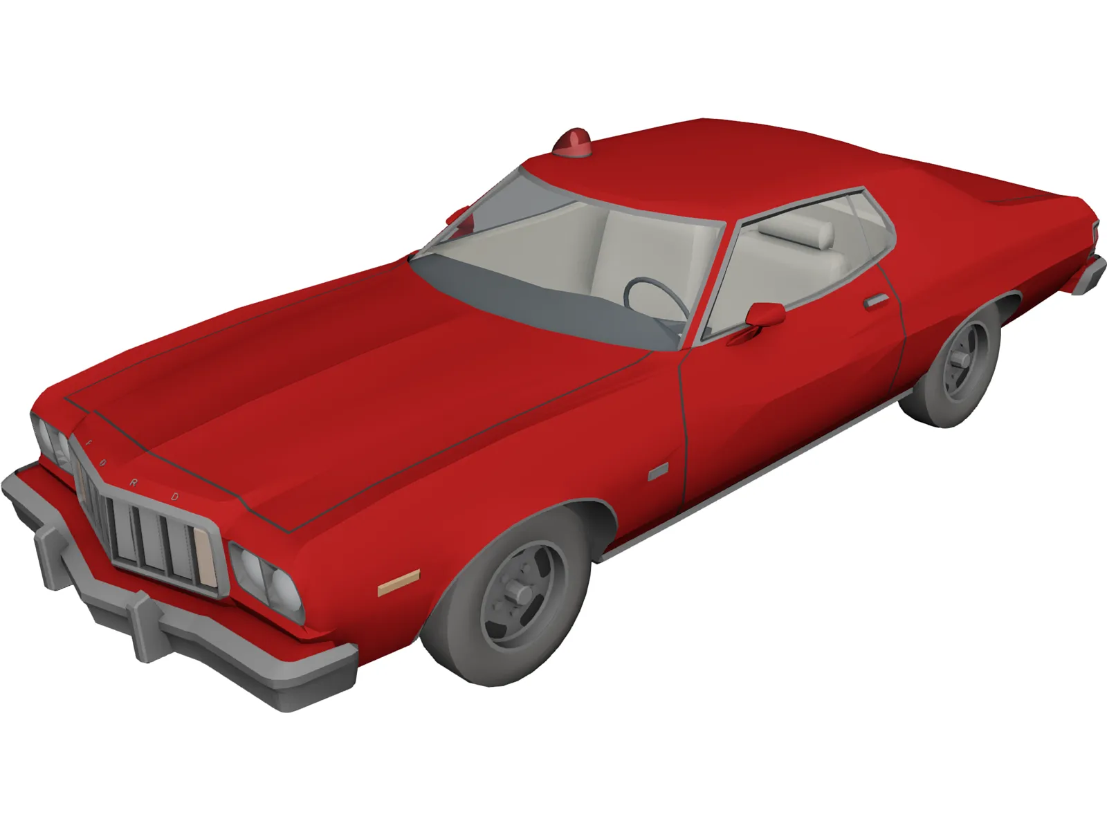 Ford Gran Torino 3D Model