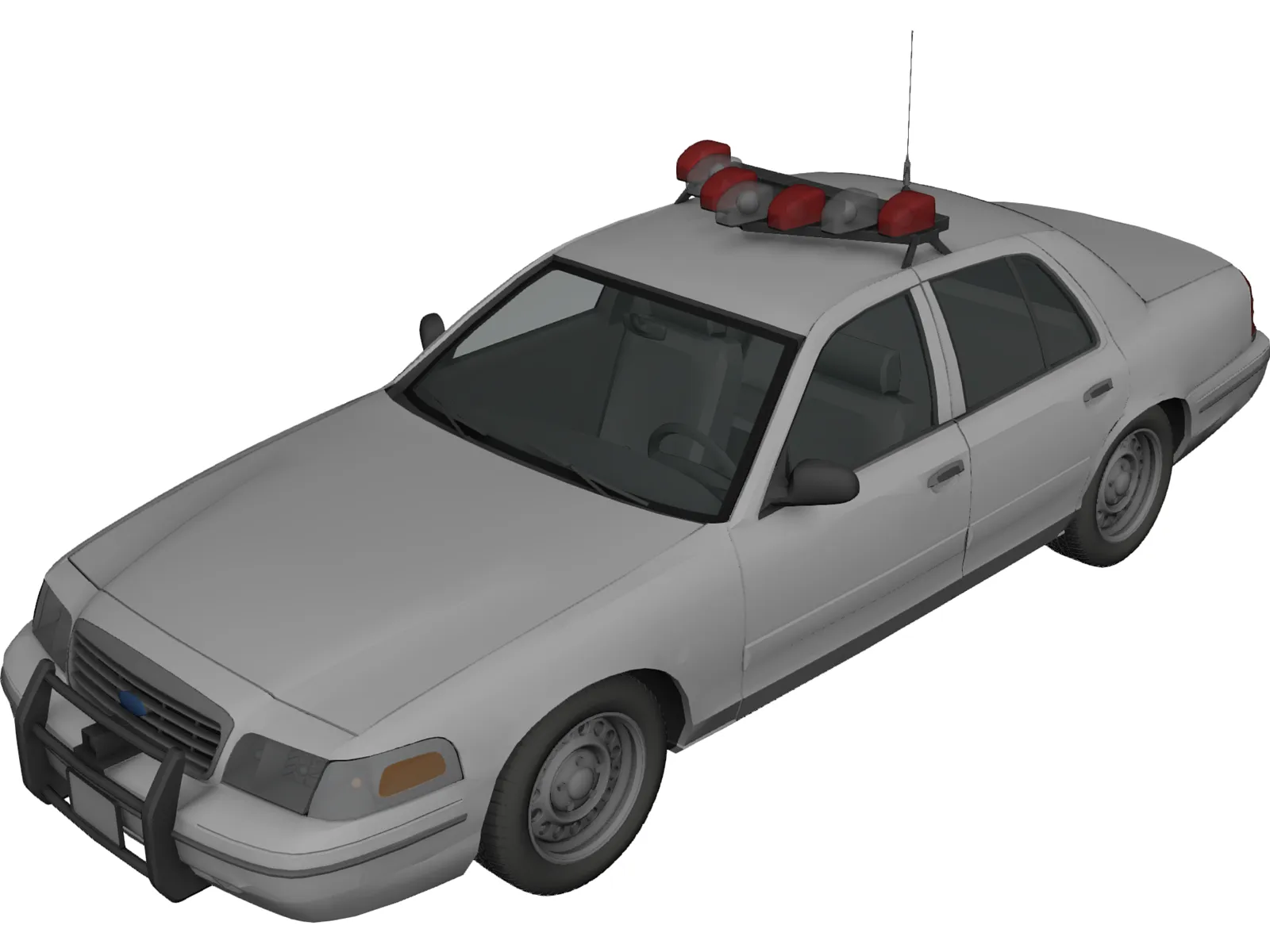 Ford Crown Victoria NYPD Police Interceptor 3D Model