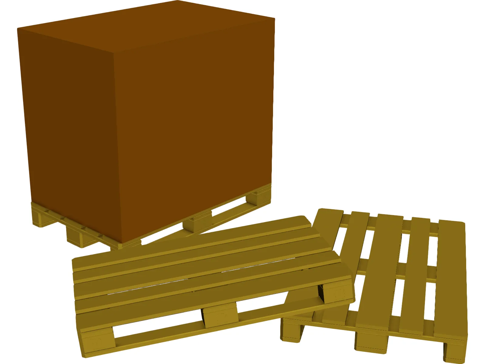 Euro Pallets 3D Model