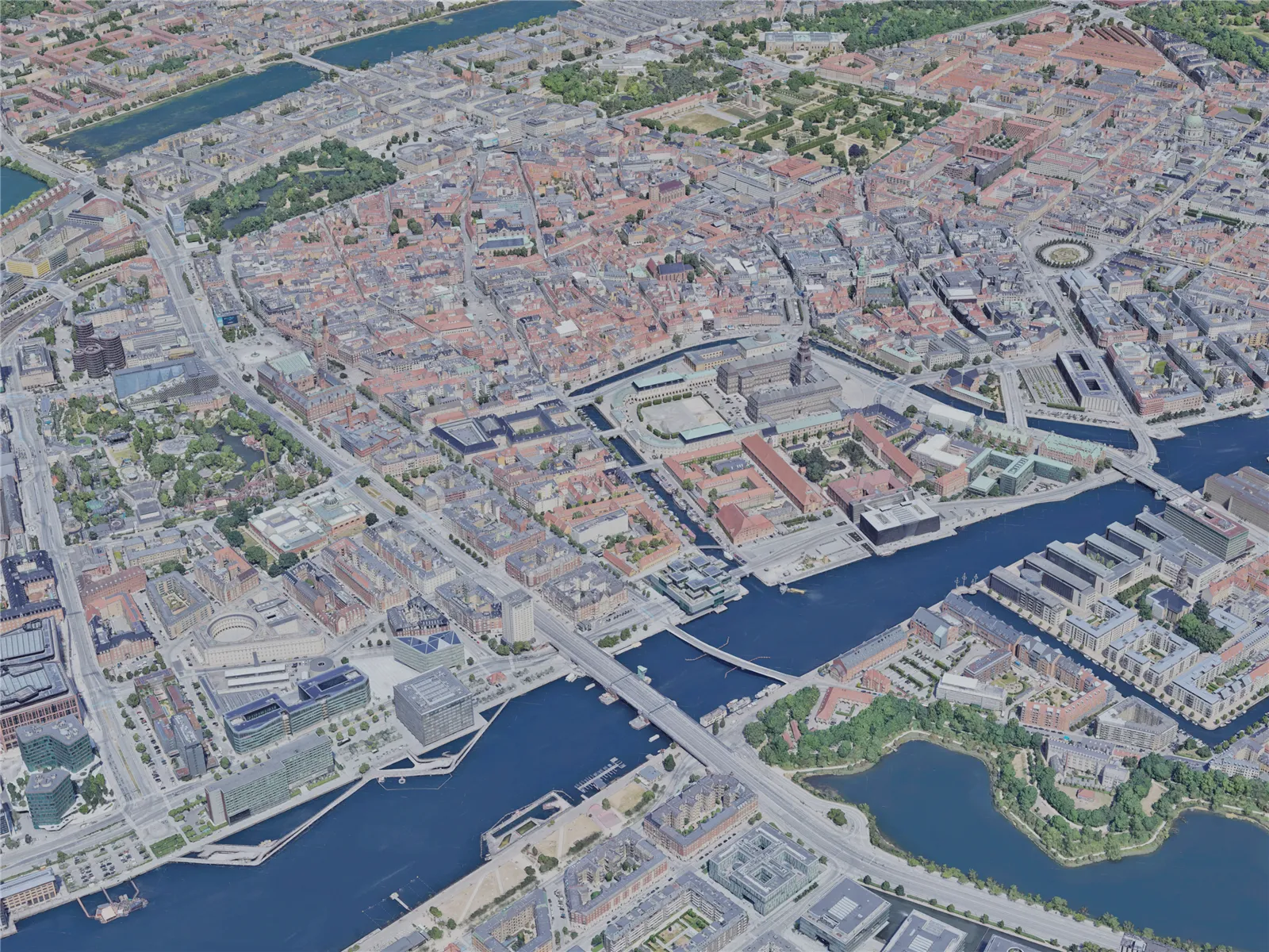 Copenhagen City, Denmark (2023) 3D Model