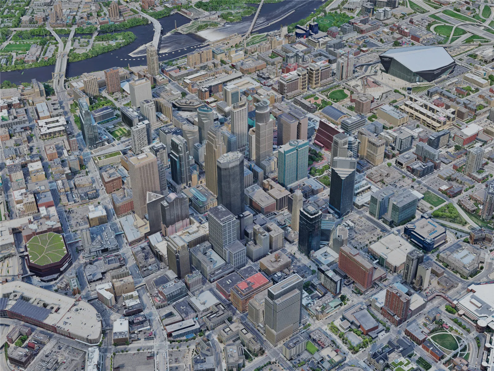 Minneapolis City, USA (2023) 3D Model