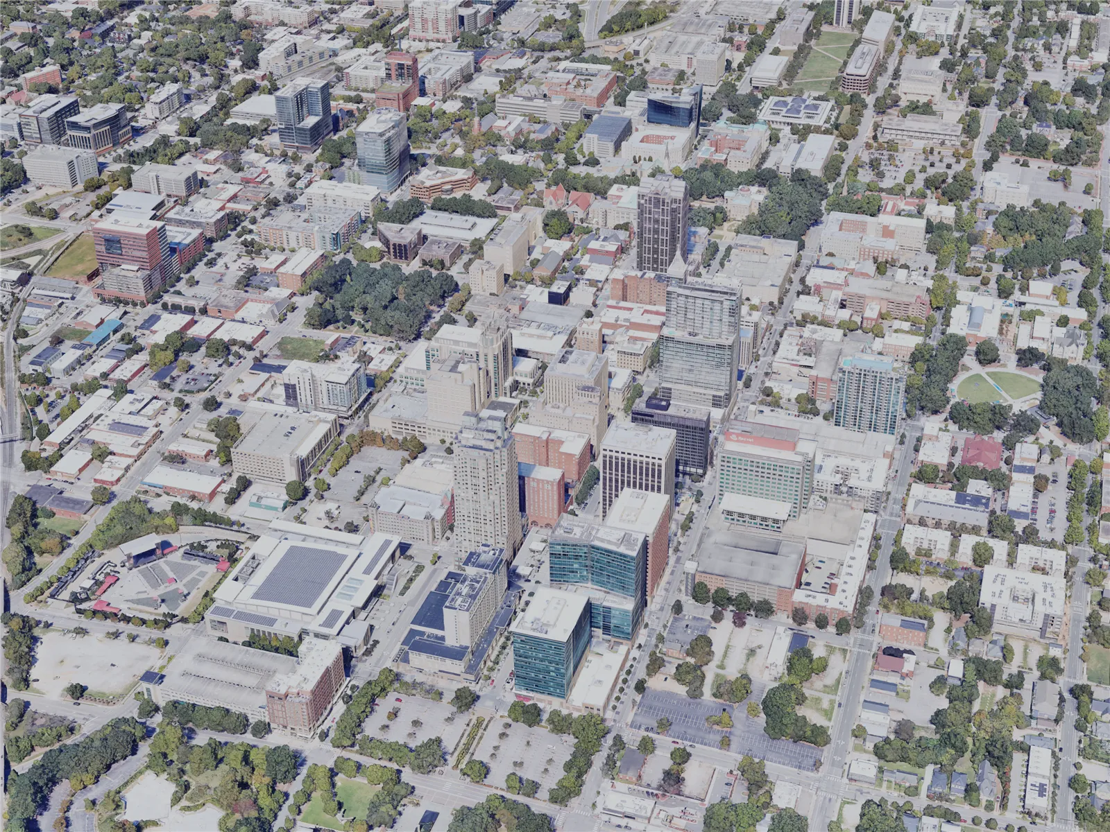 Raleigh City, USA (2023) 3D Model