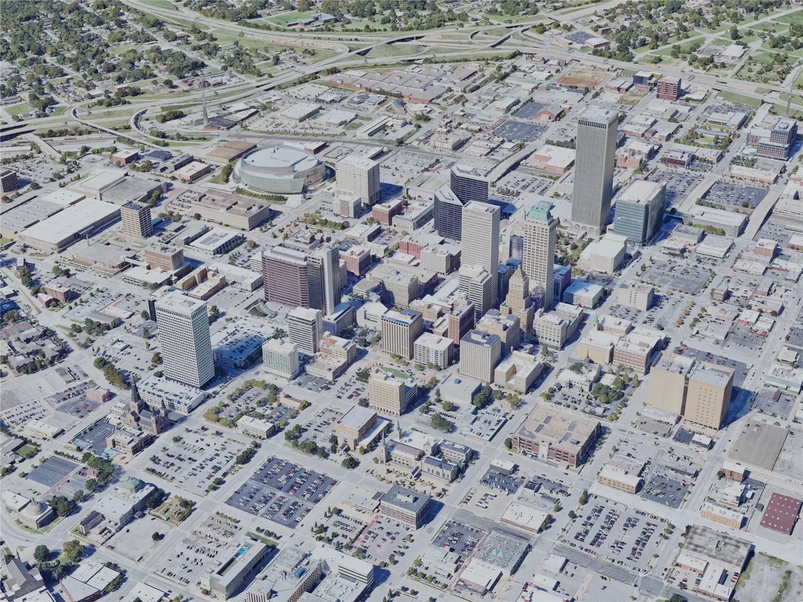 Tulsa City, USA (2023) 3D Model