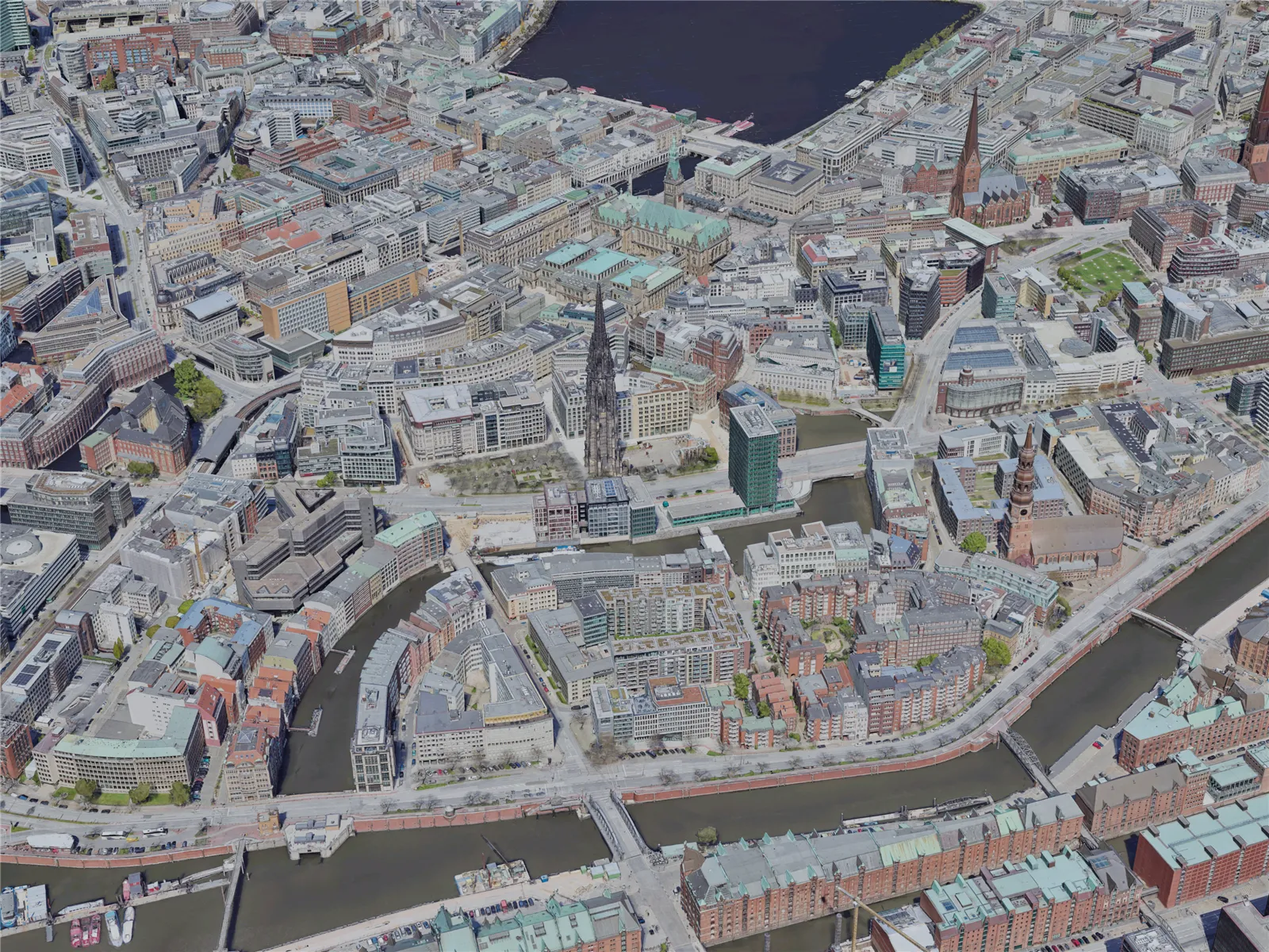 Hamburg City, Germany (2023) 3D Model