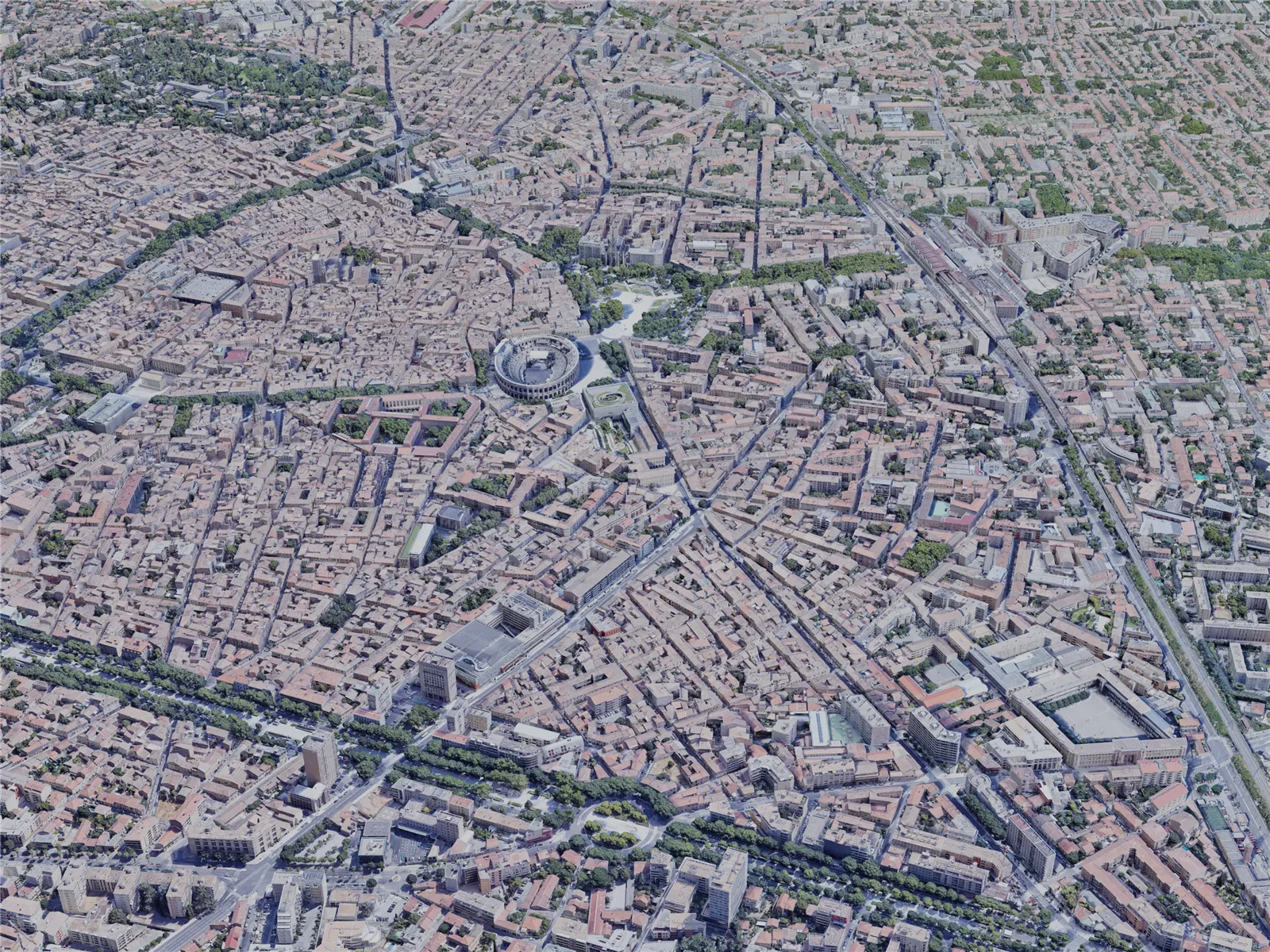 Nimes City, France (2022) 3D Model
