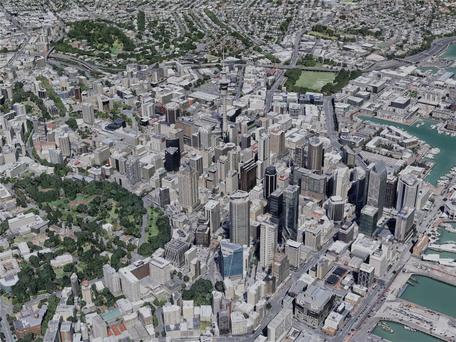 Auckland City, New Zealand (2022) 3D Model