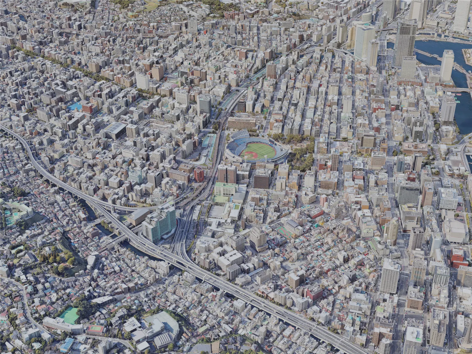 Yokohama City, Japan (2022) 3D Model