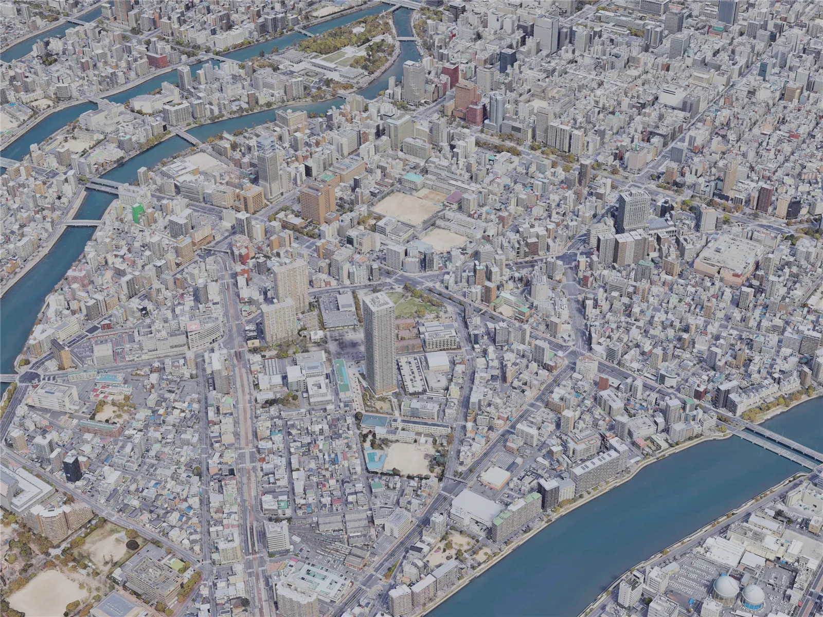 Hiroshima City, Japan (2023) 3D Model