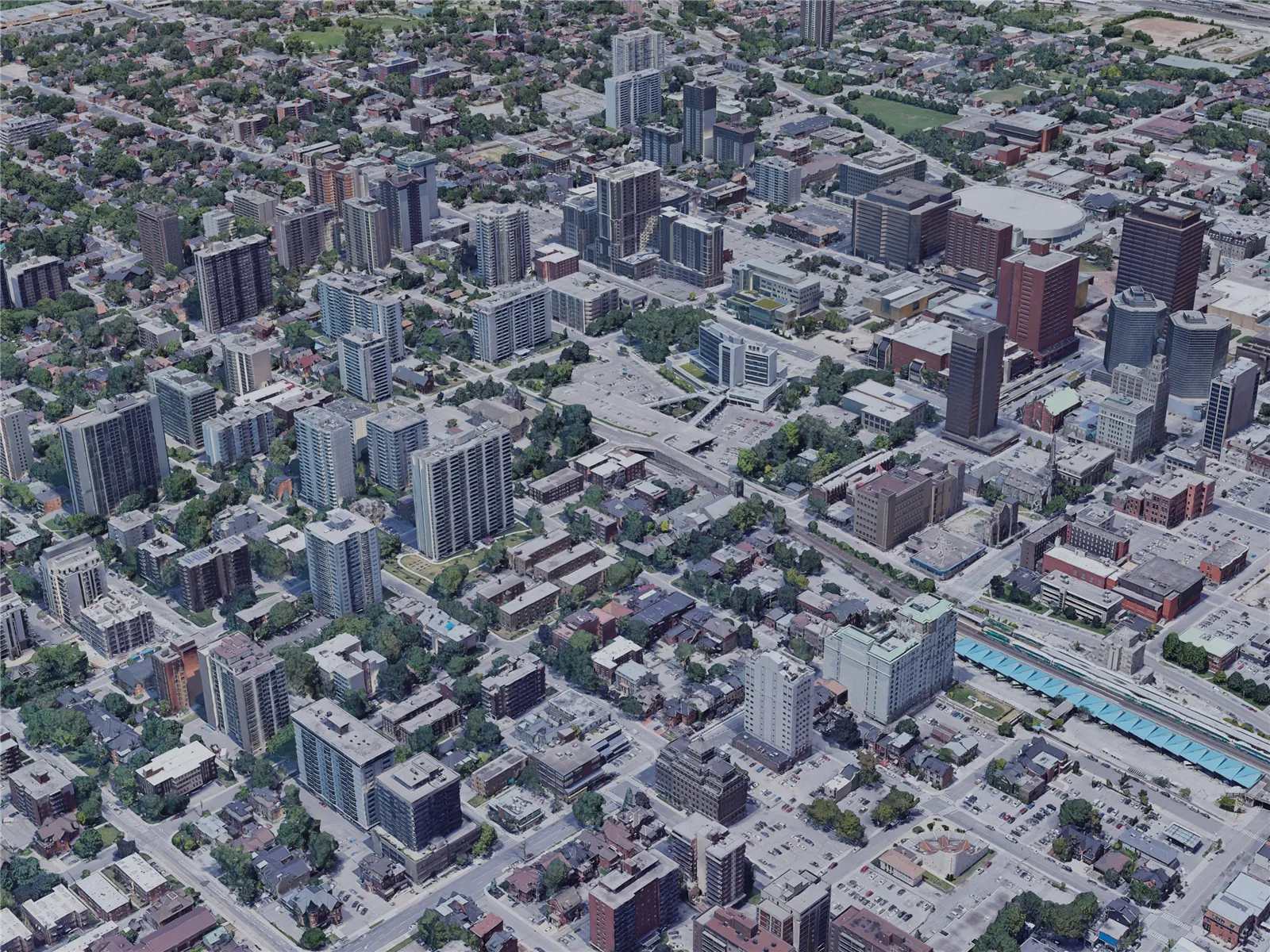 Hamilton City, ON, Canada (2023) 3D Model