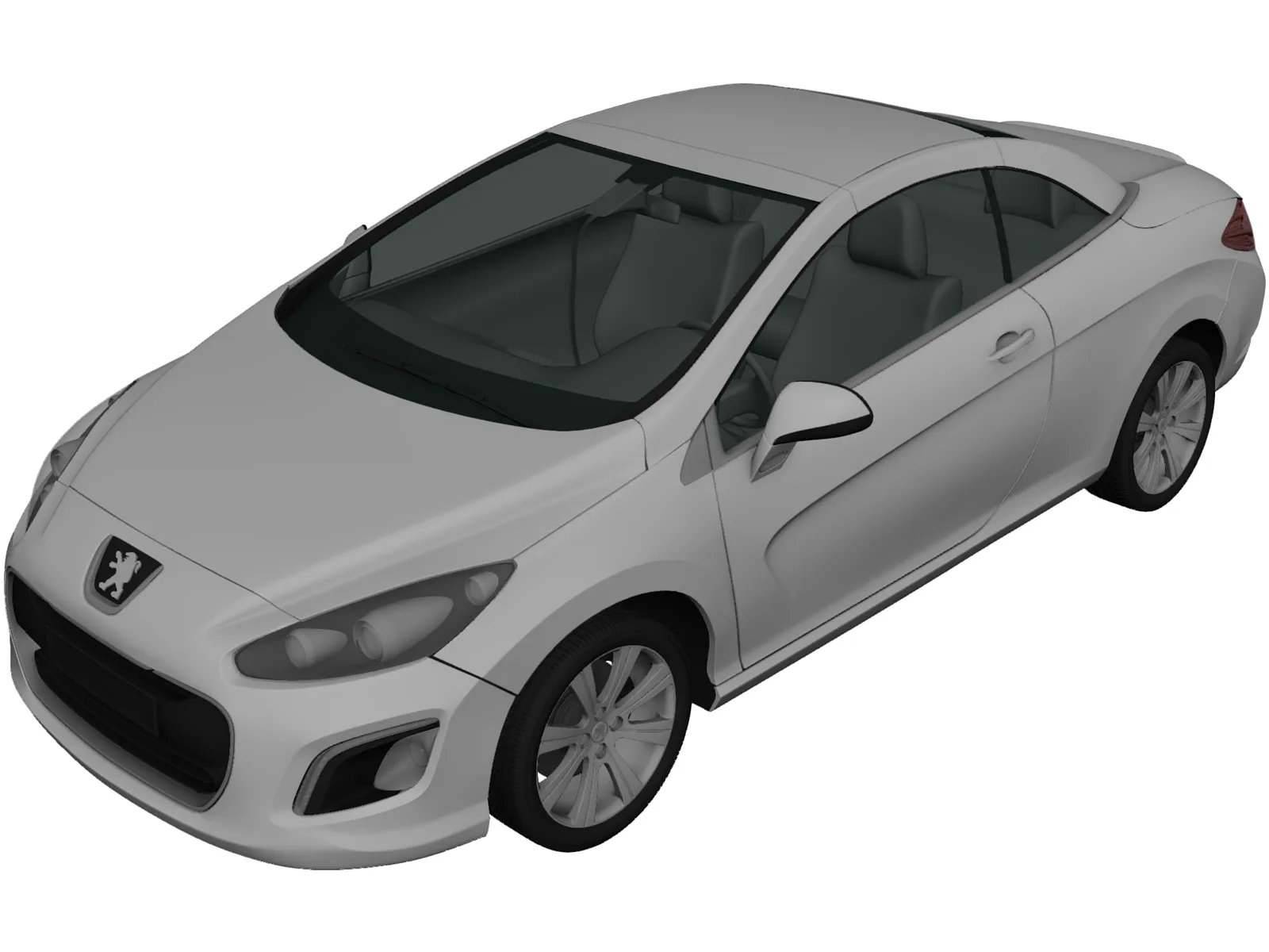 Peugeot 308 CC (2012) 3D Model