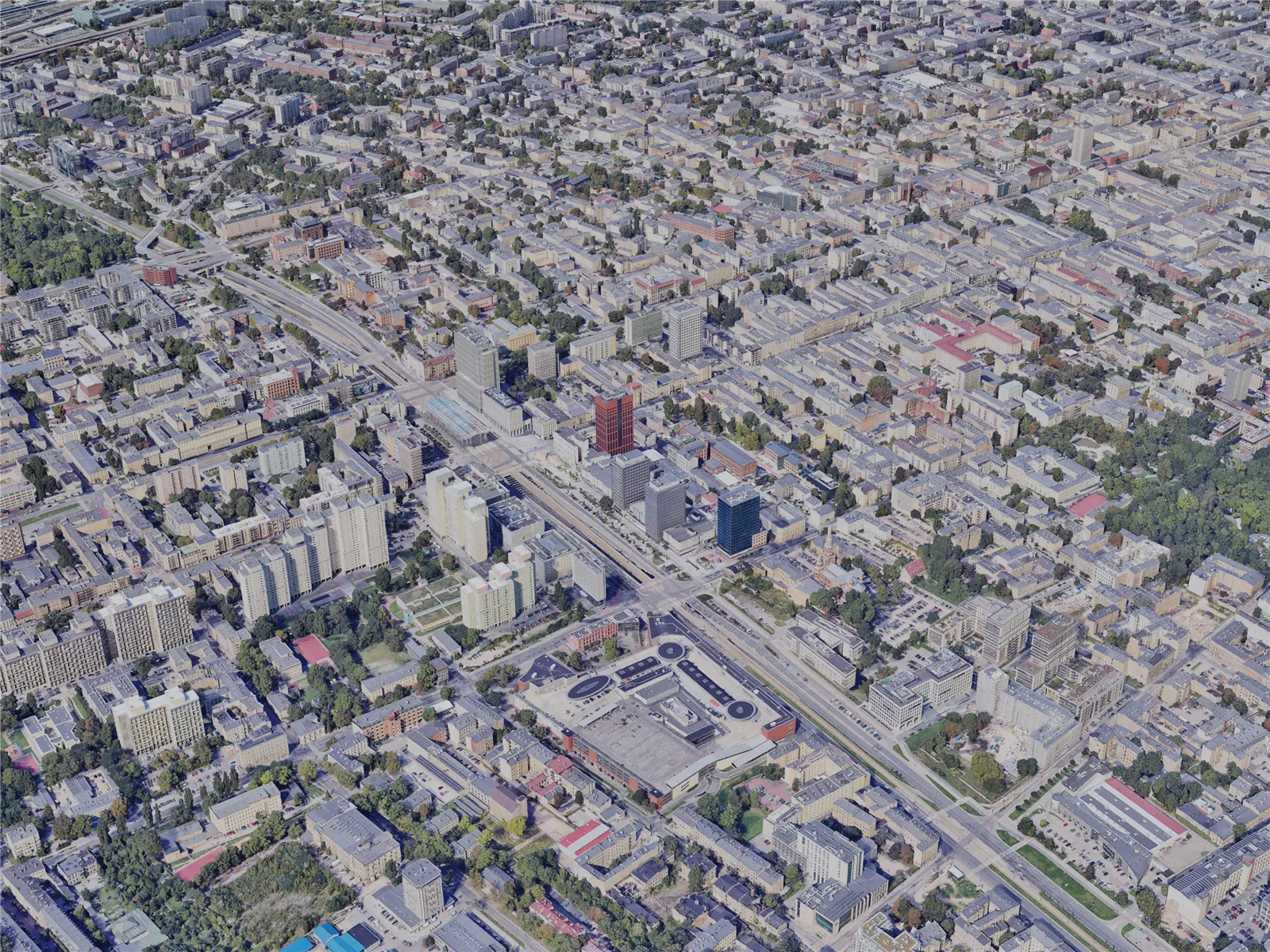 Lodz City, Poland (2023) 3D Model