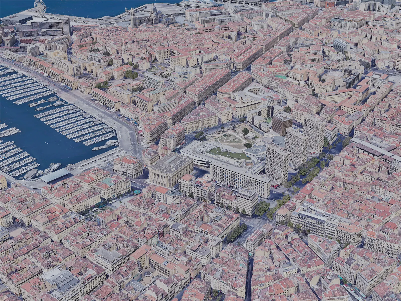 Marseille City, France (2023) 3D Model