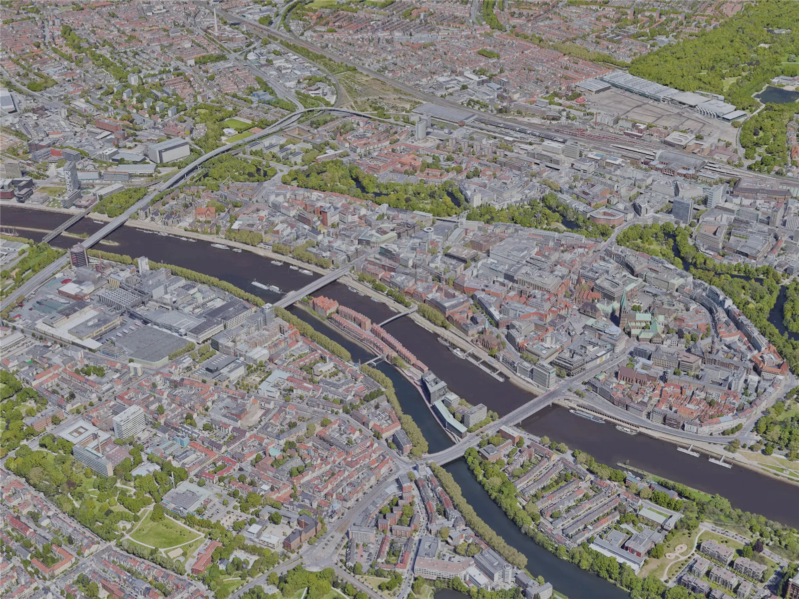 Bremen City, Germany (2022) 3D Model