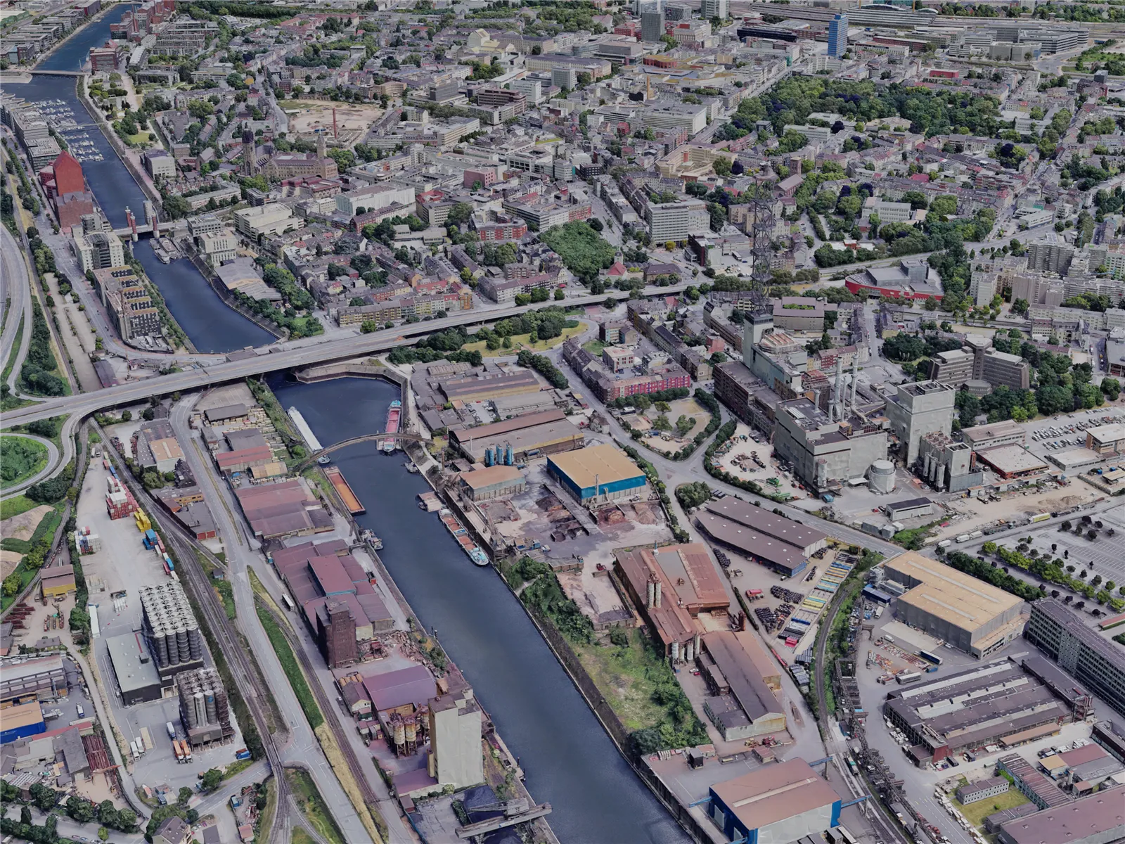 Duisburg City, Germany (2023) 3D Model