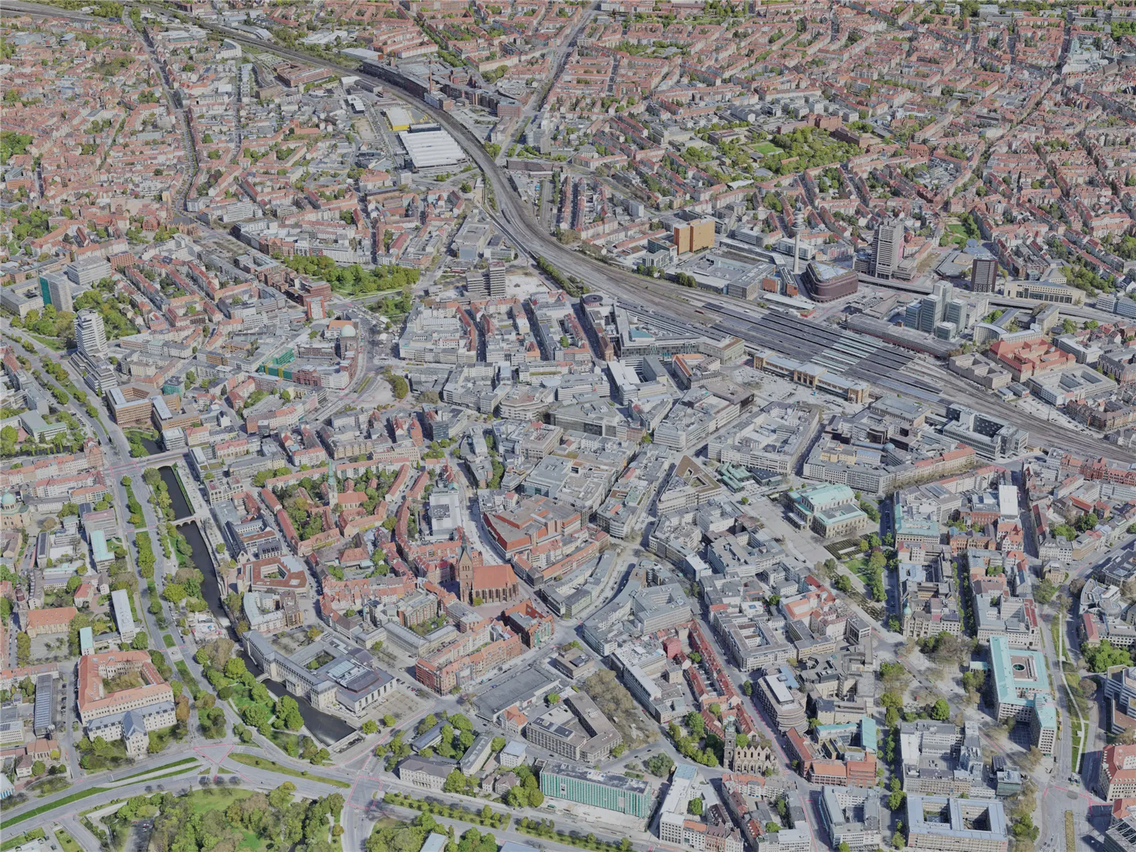 Hanover City, Germany (2023) 3D Model