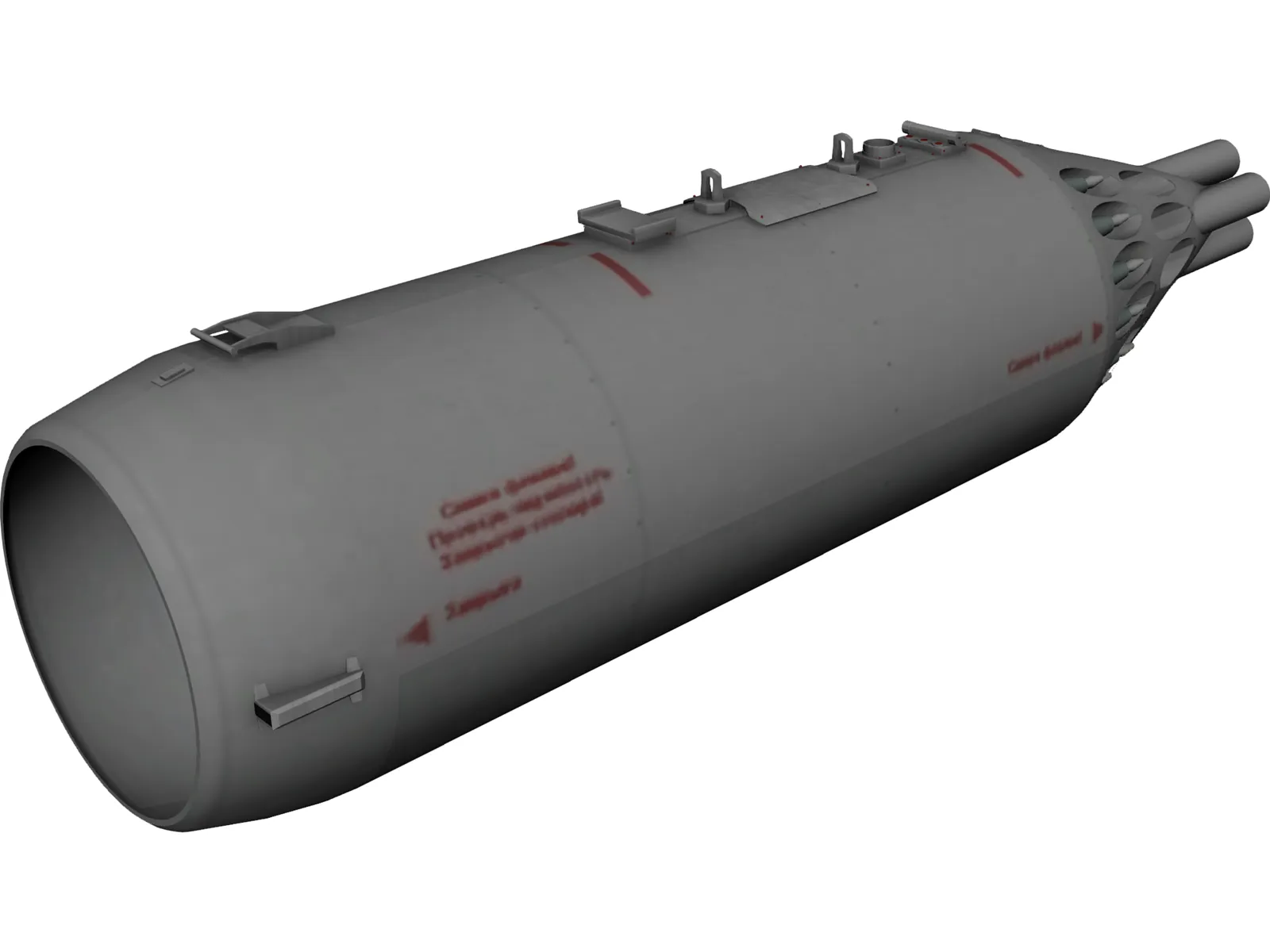 UB-32-73A 57mm Rocket Pod 3D Model