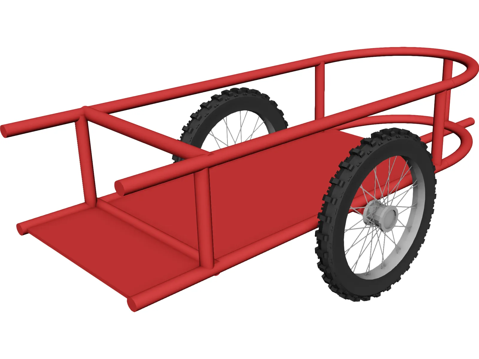 Bike Trailer 3D Model