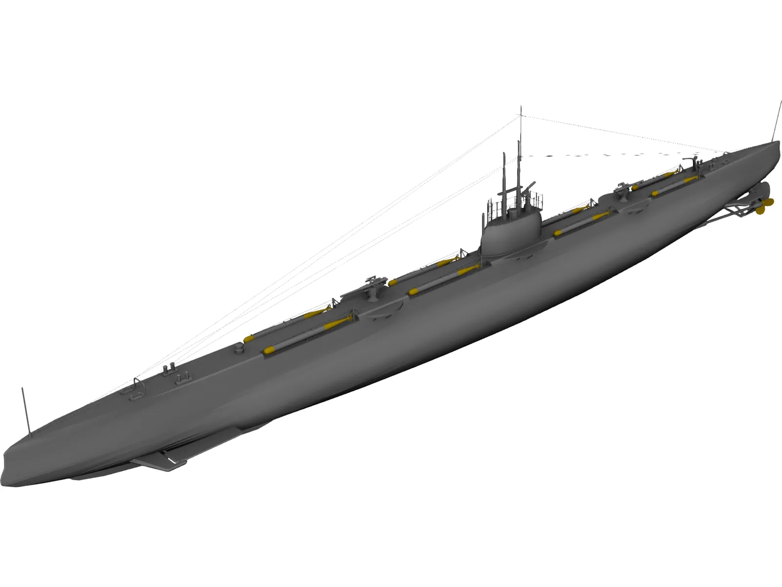 Pantera Bars Submarine 3D Model