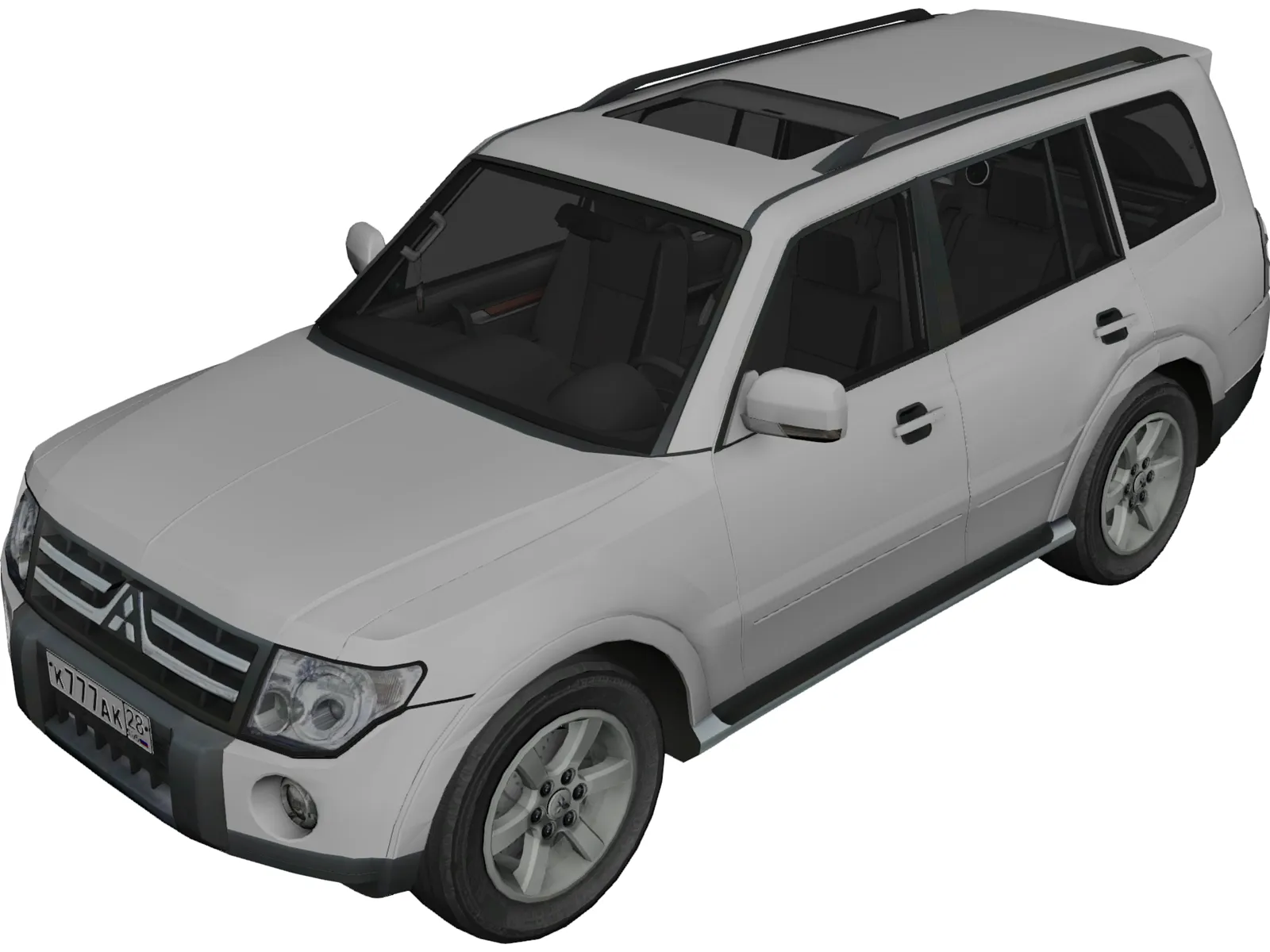 Mitsubishi Pajero (2008) 3D Model