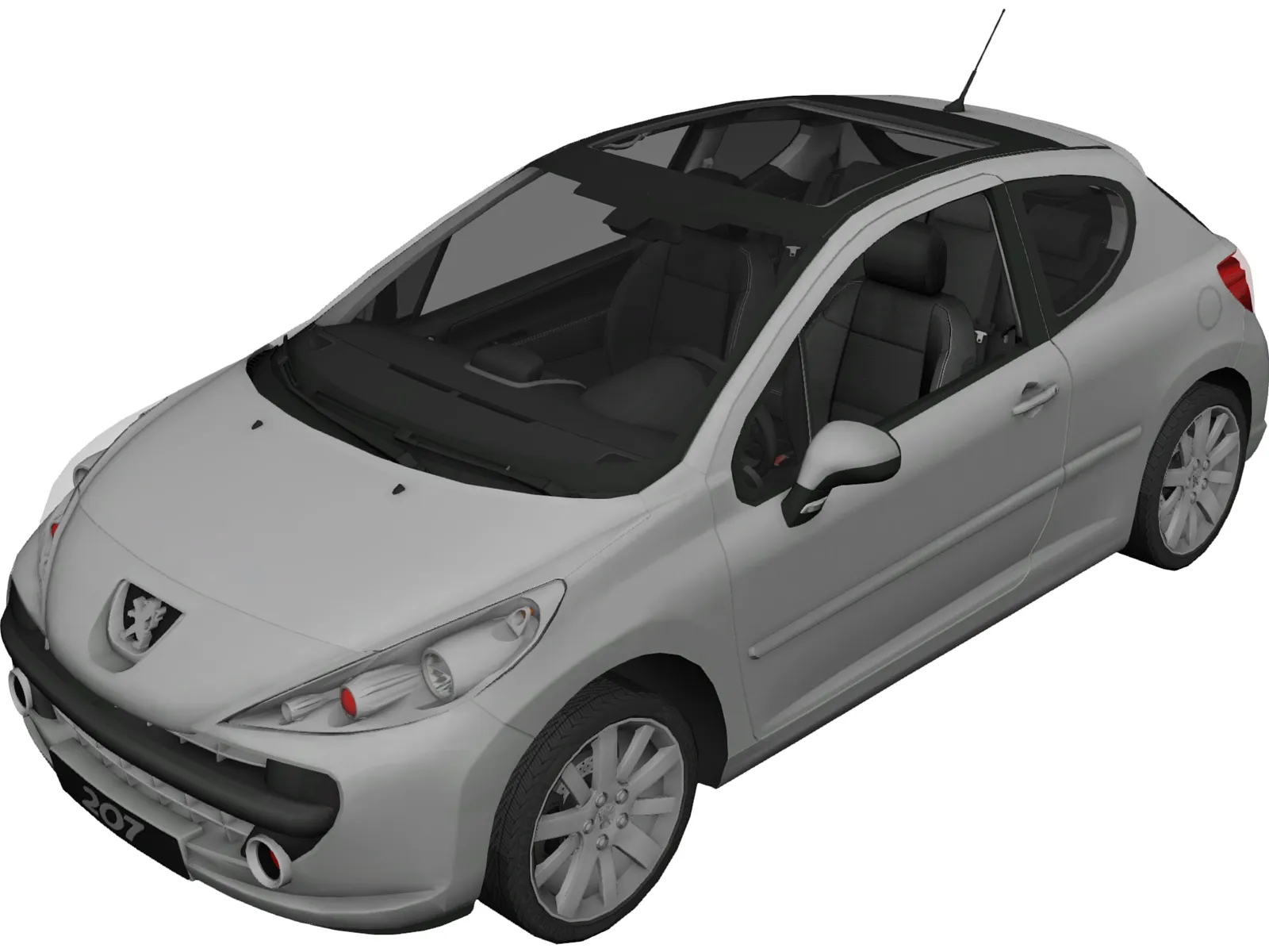 Peugeot 207 3D Model