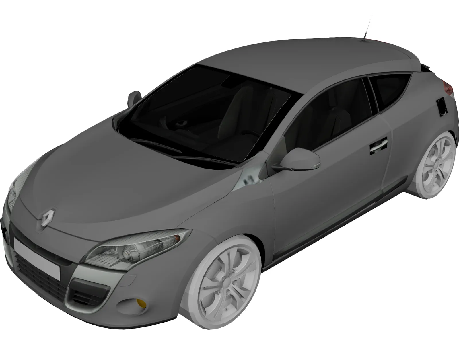 Renault Megane (2009) 3D Model