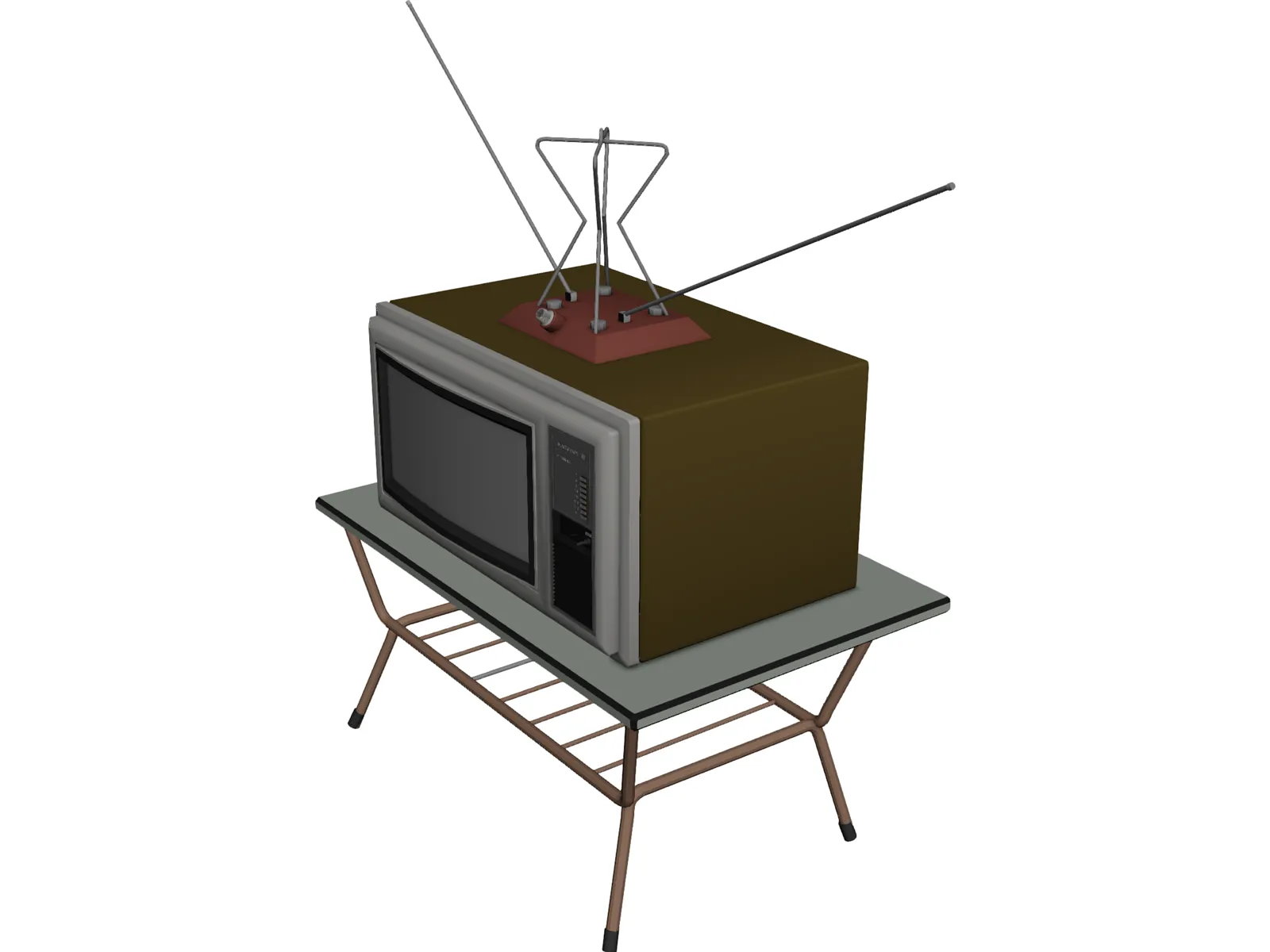 Old TV 3D Model