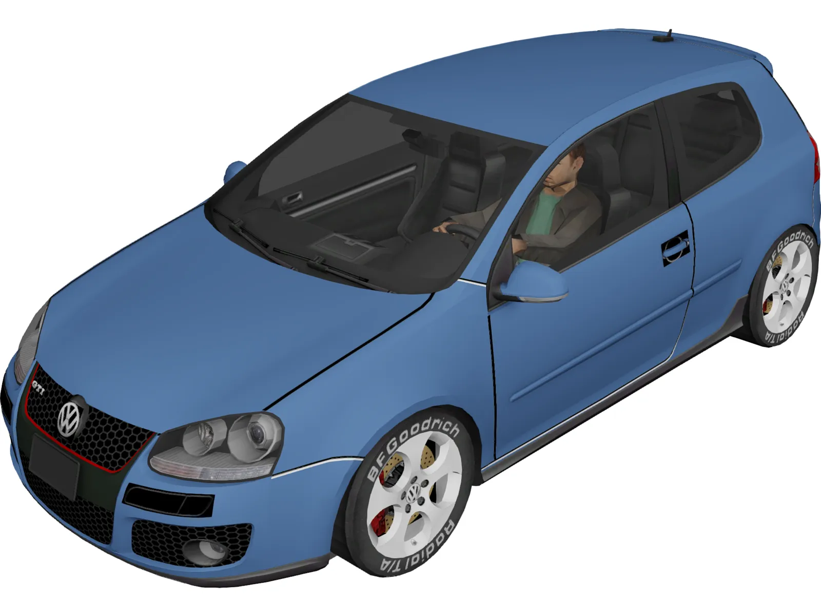 Volkswagen Golf GTi 3D Model