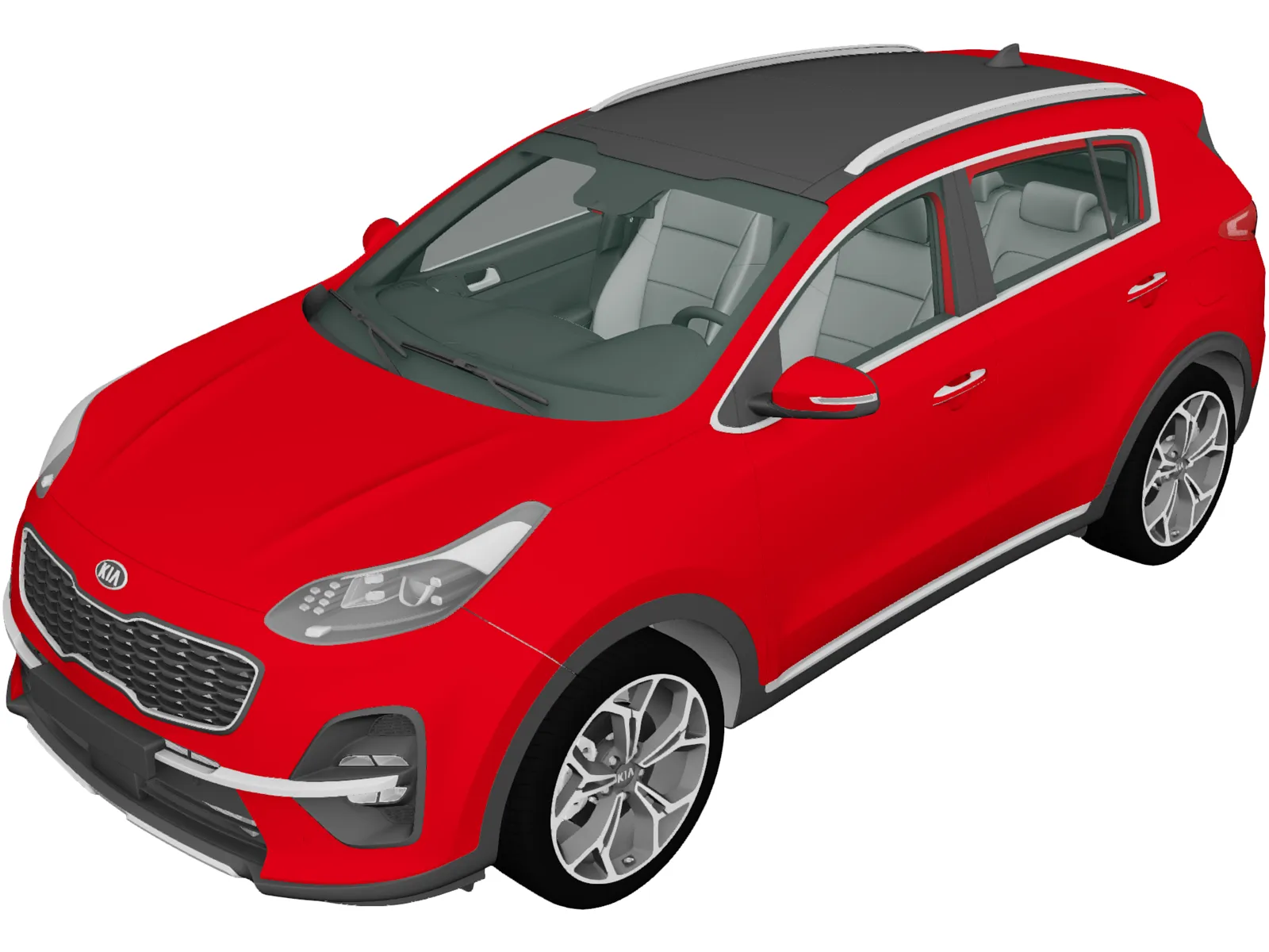 Kia Sportage (2019) 3D Model
