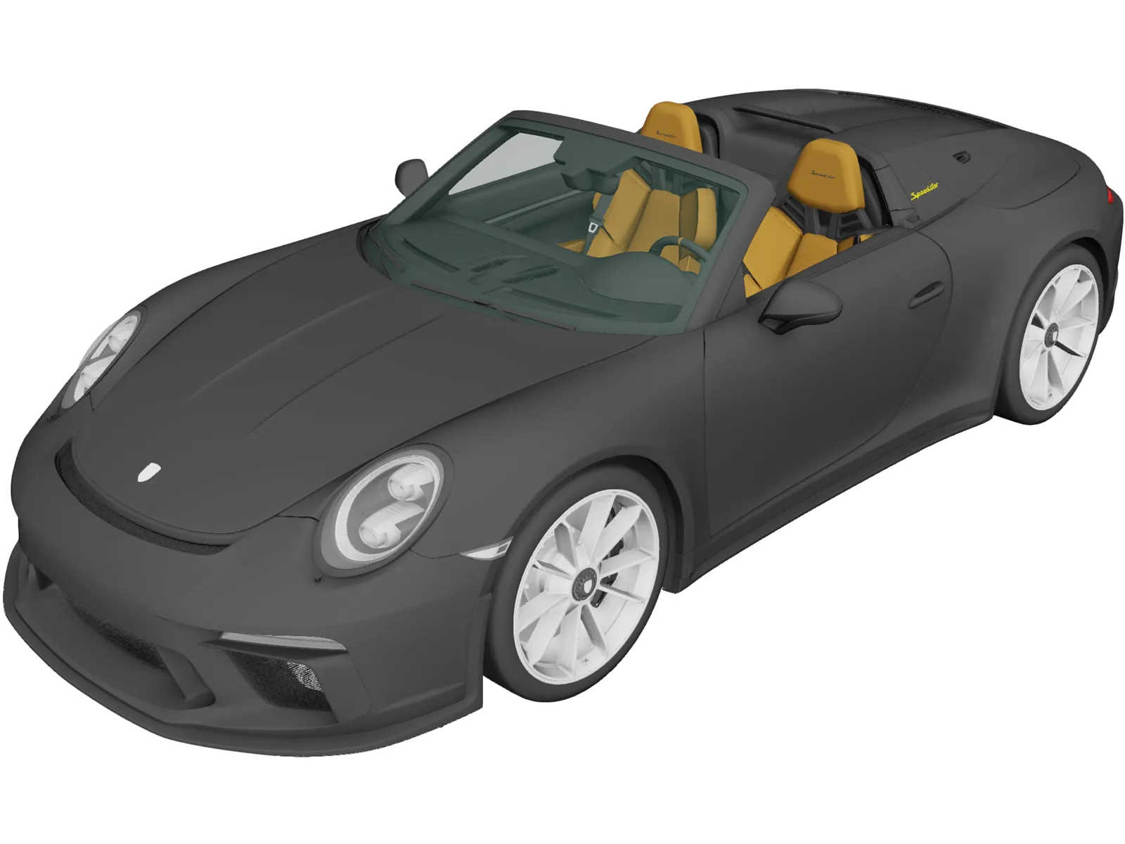 Porsche 911 Speedster Heritage (2019) 3D Model