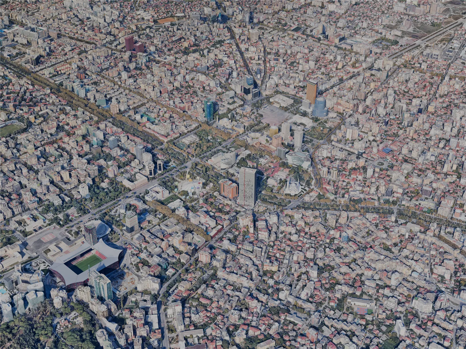 Tirane City, Albania (2024) 3D Model
