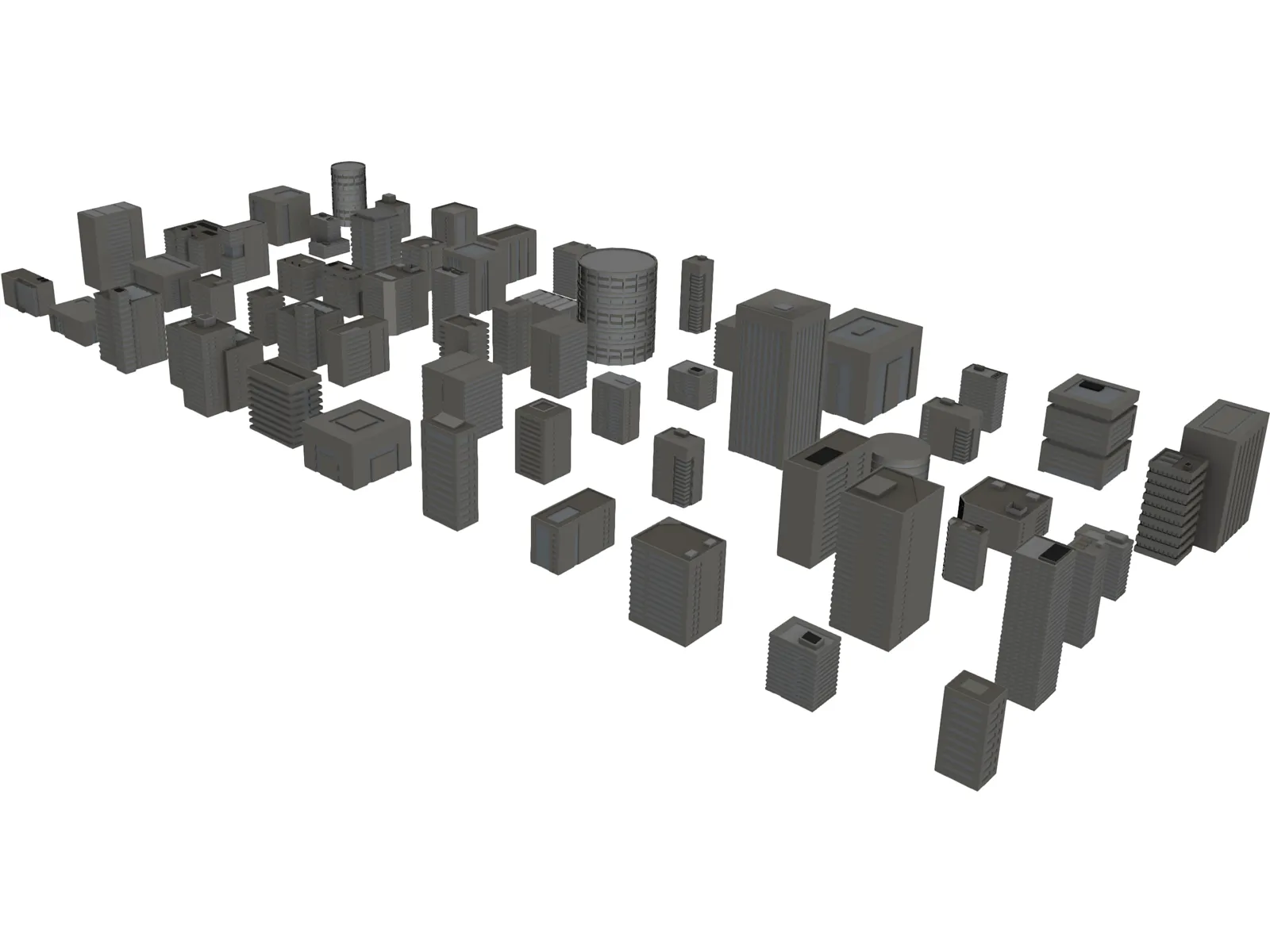 Buildings Collection 3D Model