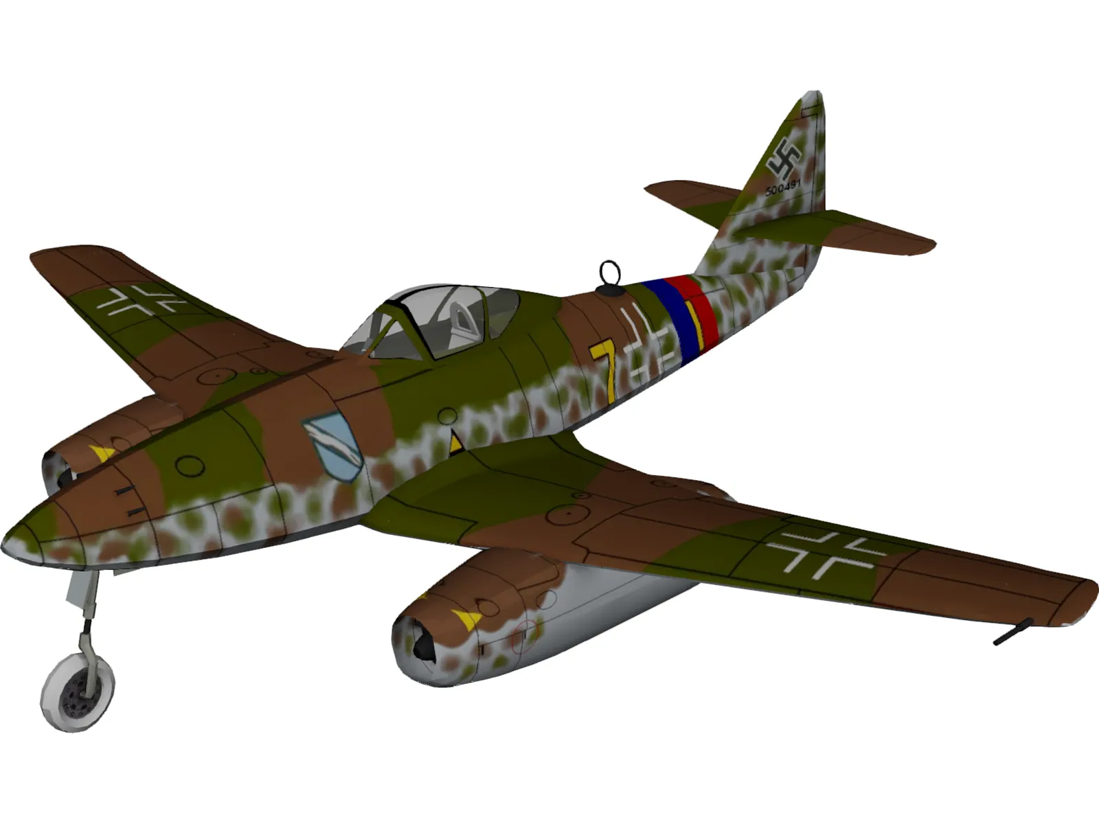 Messerschmidt Me-262-A1 3D Model