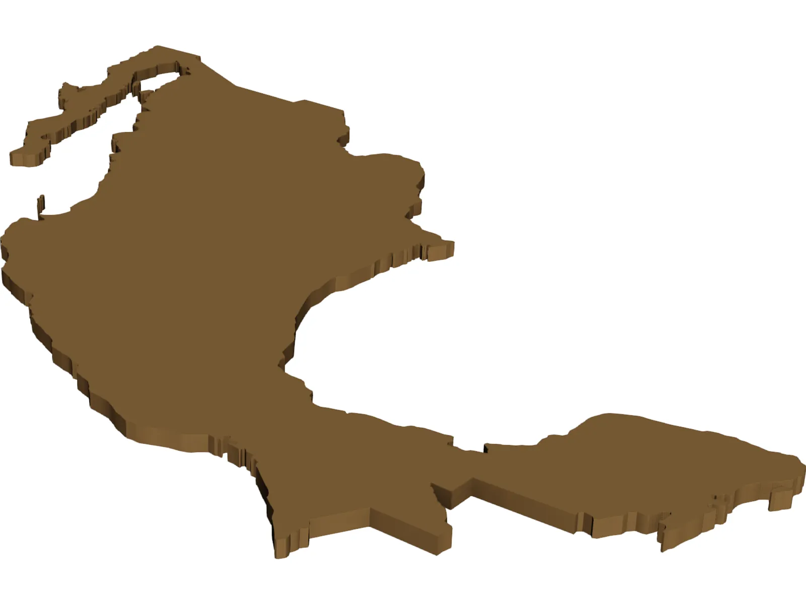 Mexico Map 3D Model