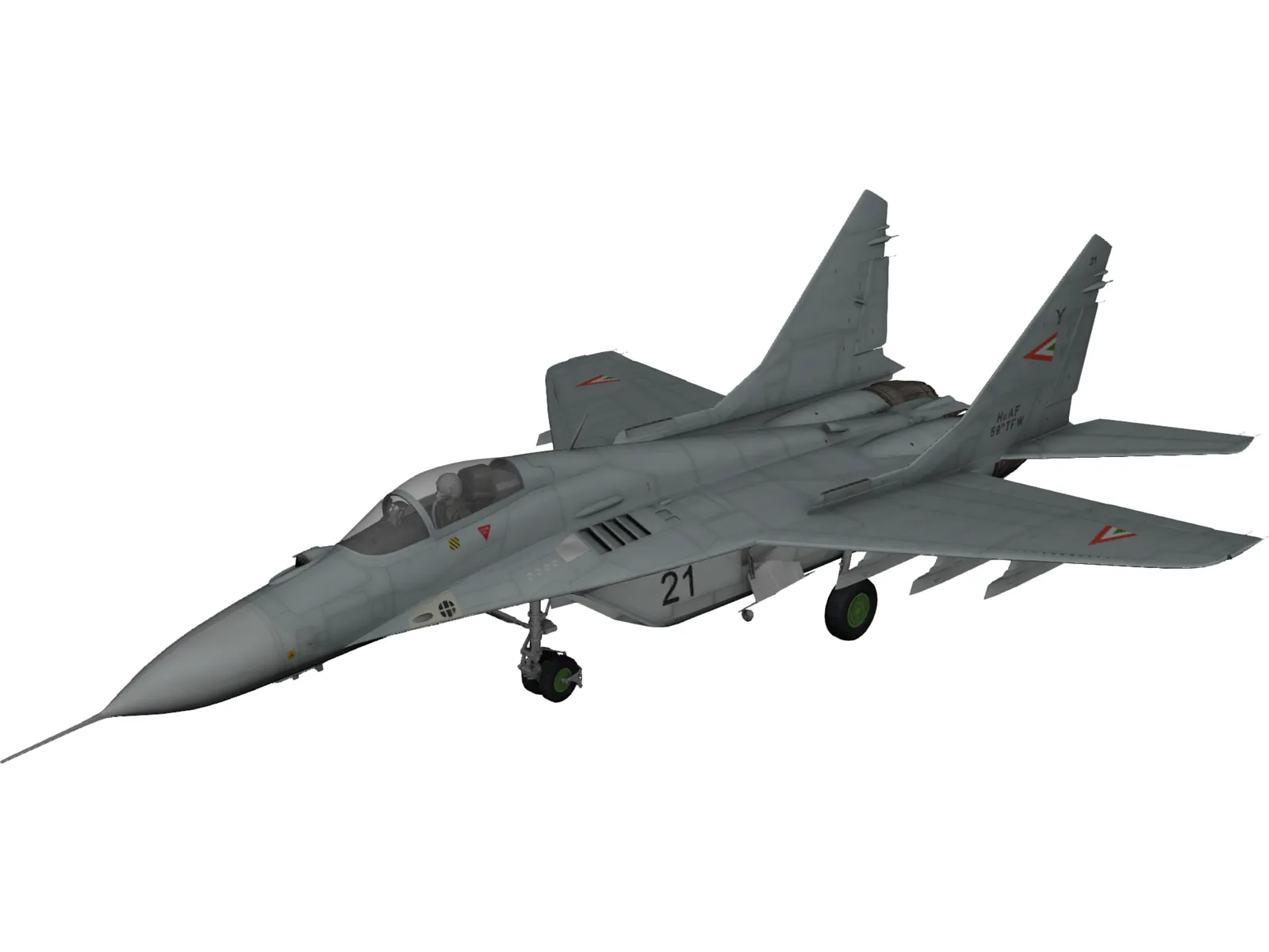 MiG-29A 3D Model