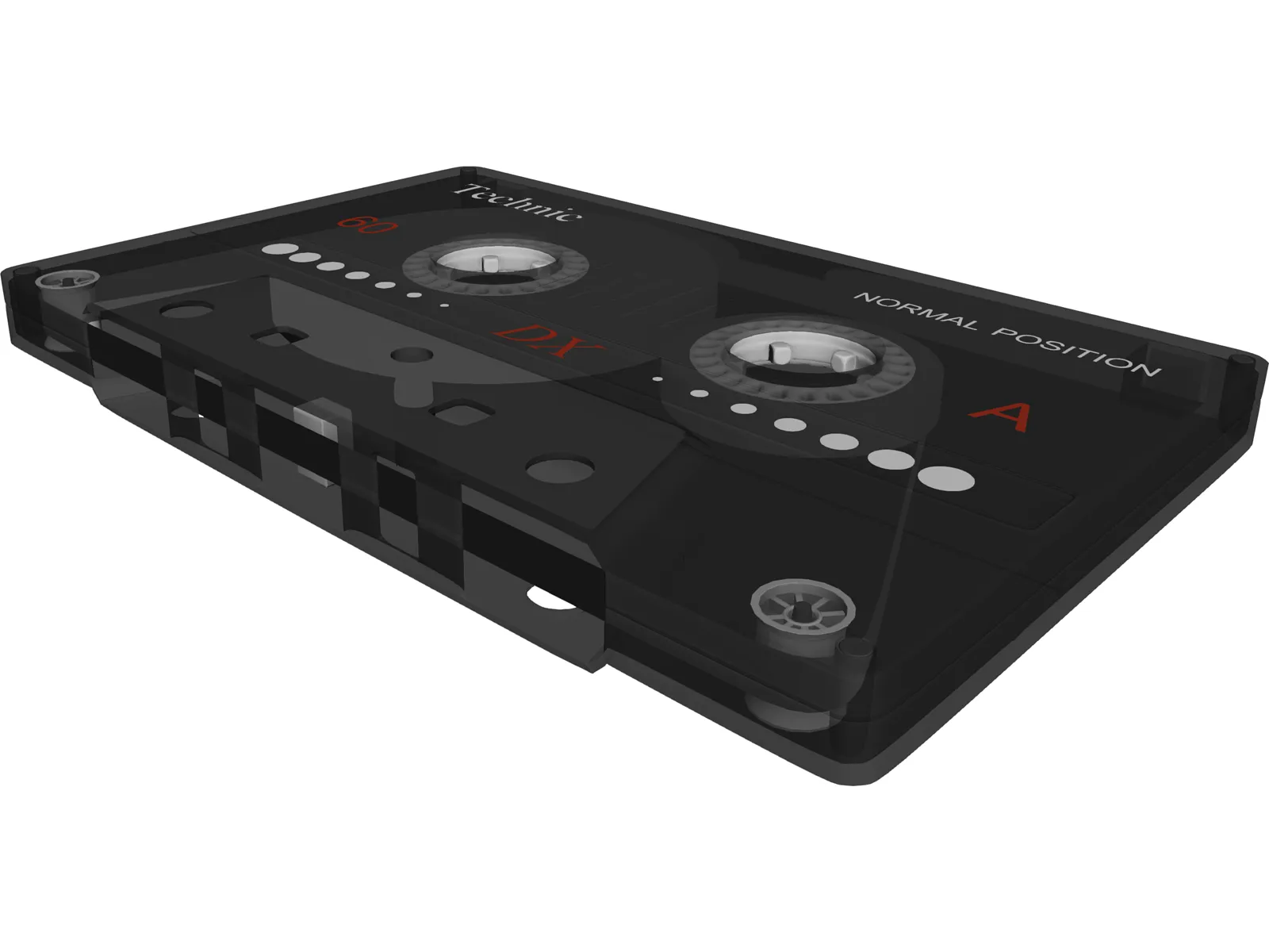 Cassette Tape 3D Model