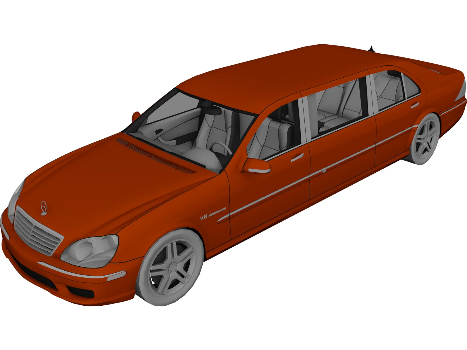 Mercedes-Benz S-class Limousine 3D Model