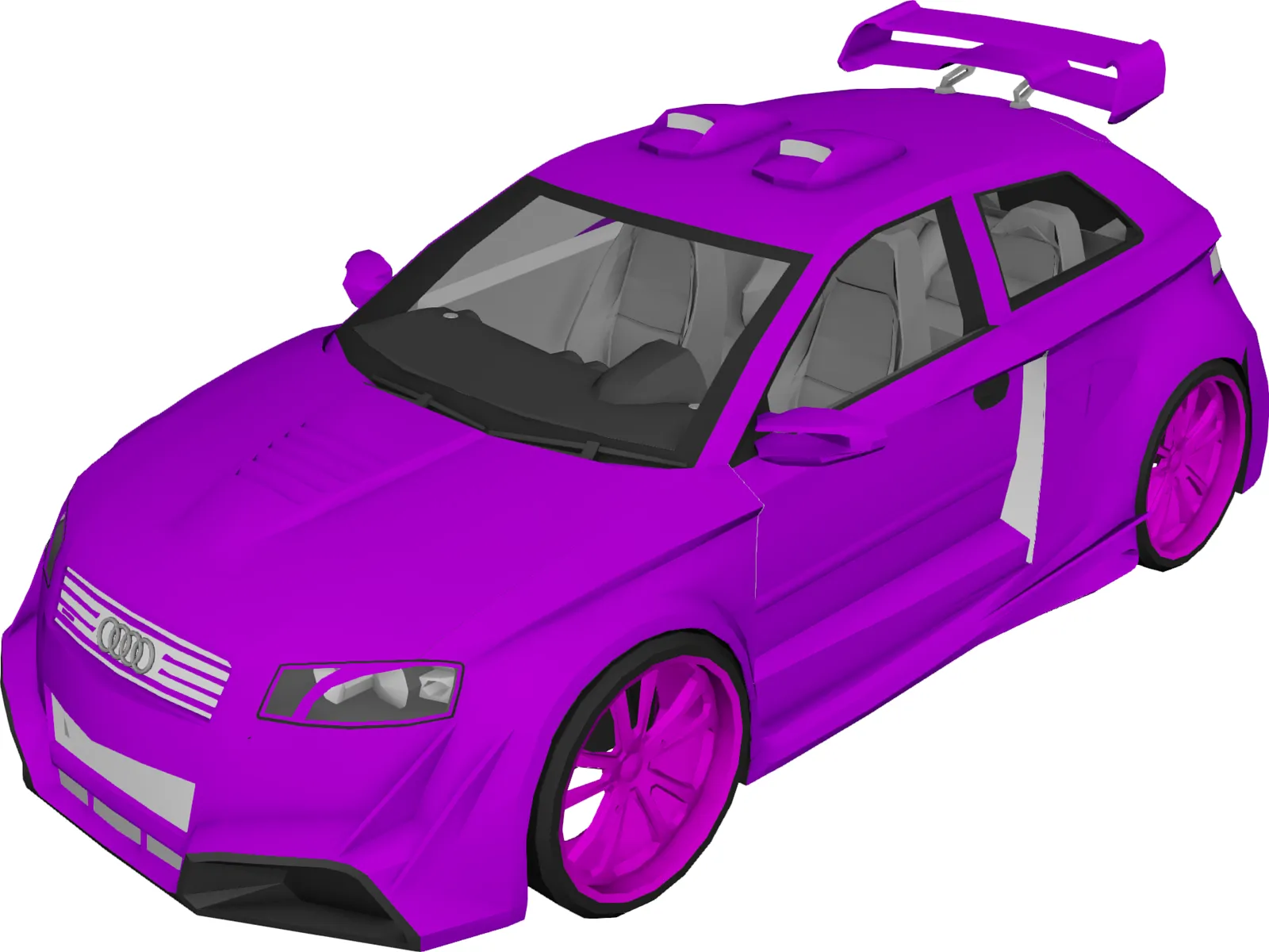 Audi A3 [Tuned] 3D Model